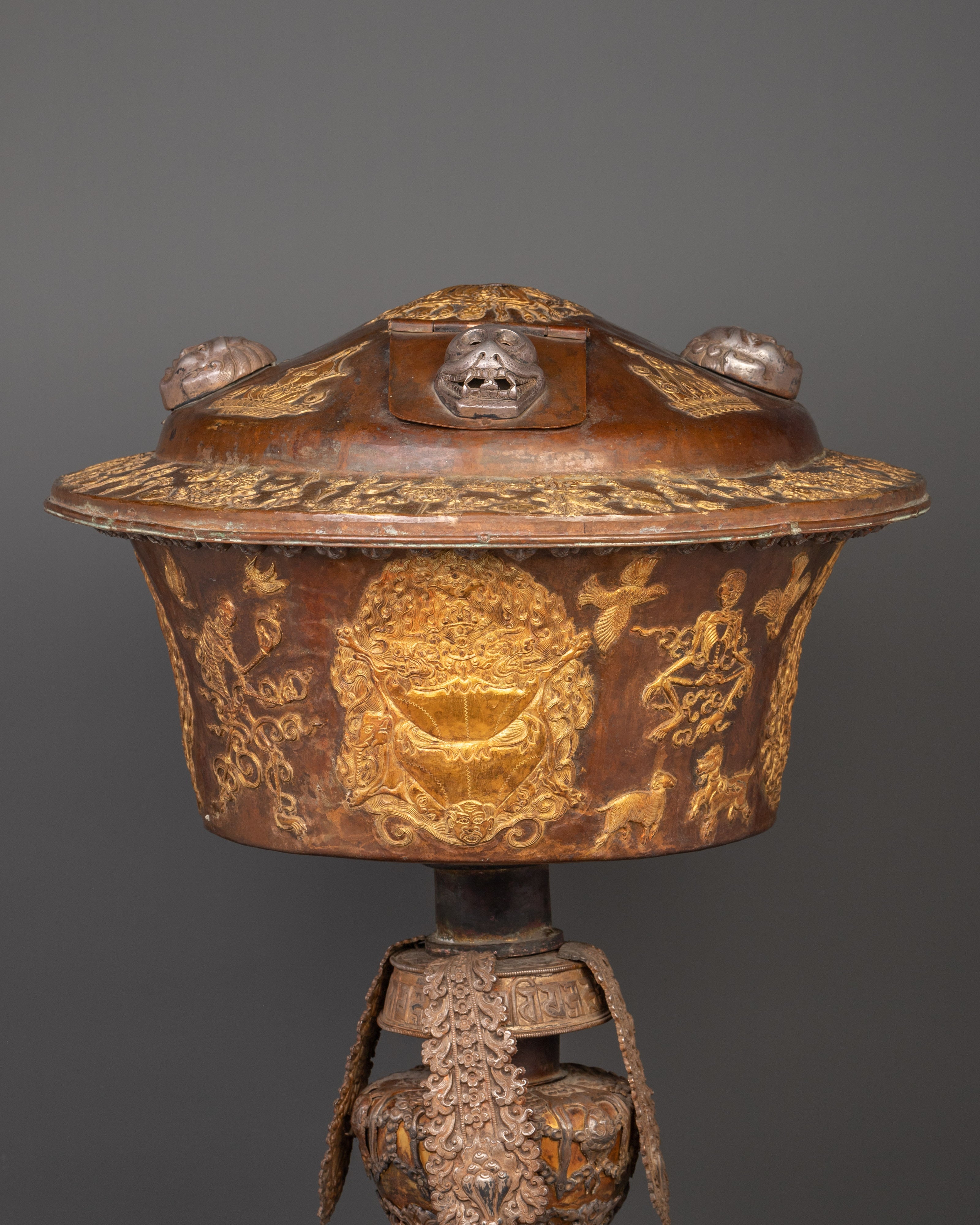 Handcrafted  Butter Lamp Set | A Sacred Lighting Ritual for Tibetan Ceremonies