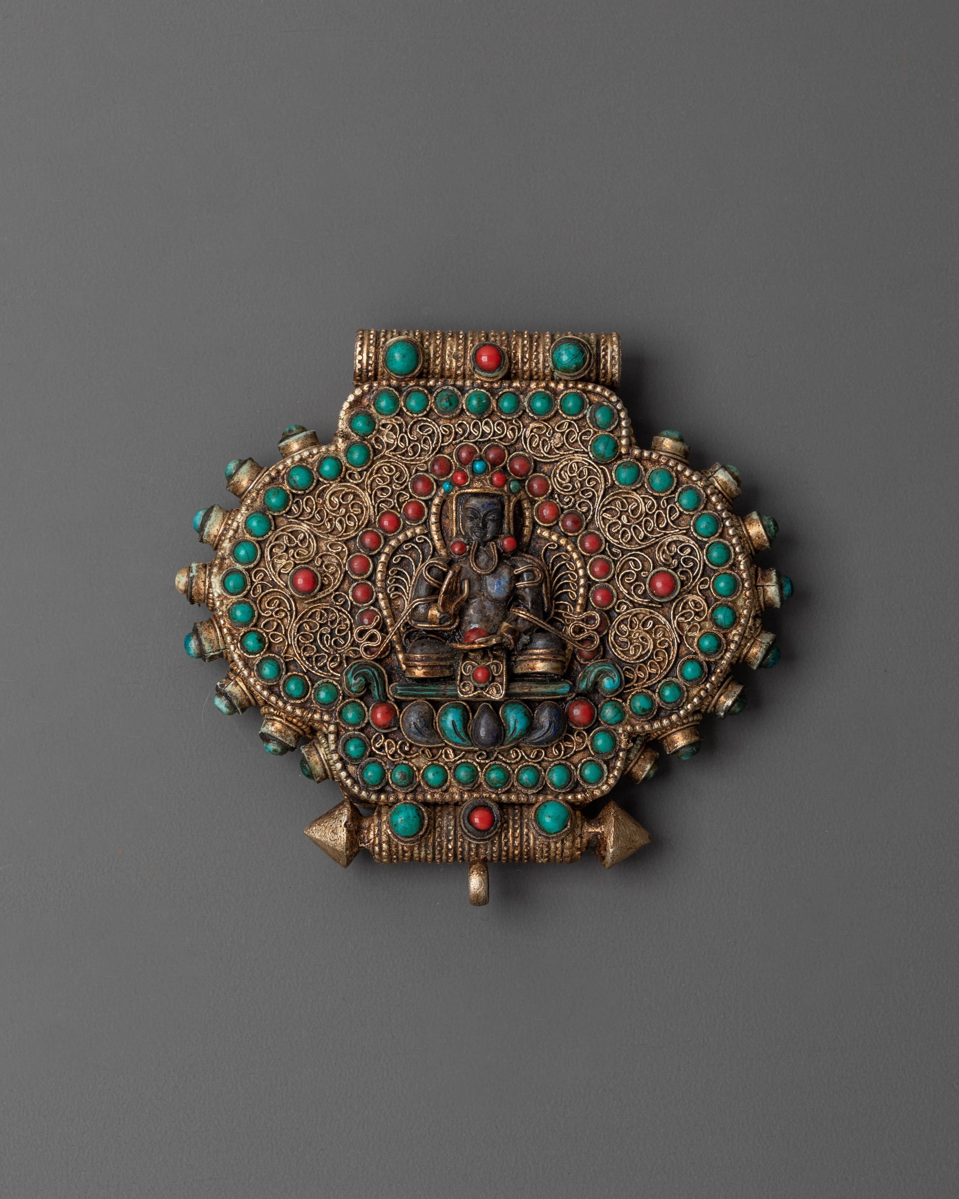 Tibetan Lapis Lazuli Ghau Box Locket