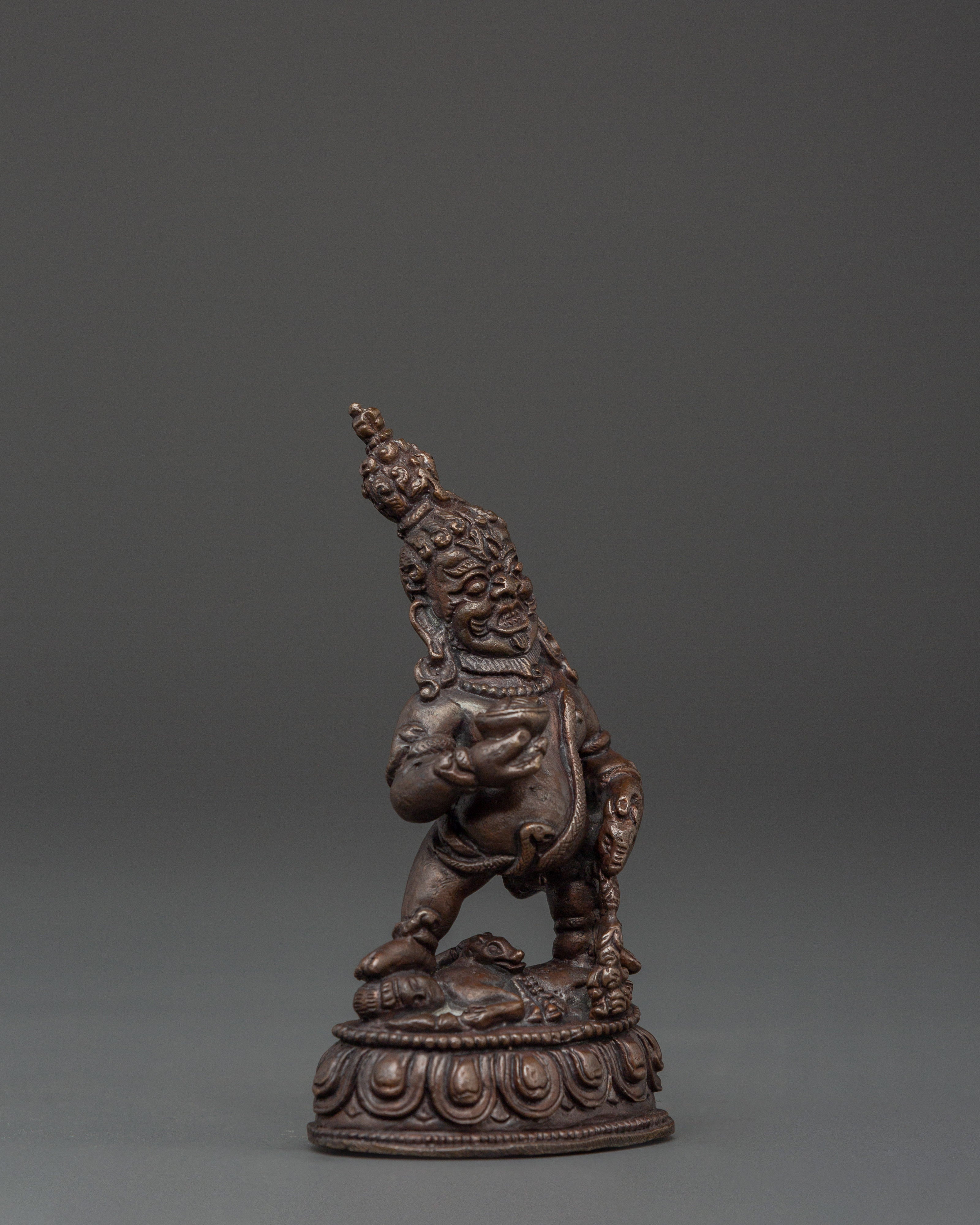 Statue of Black Dzambhala | Tibetan Wealth Deity
