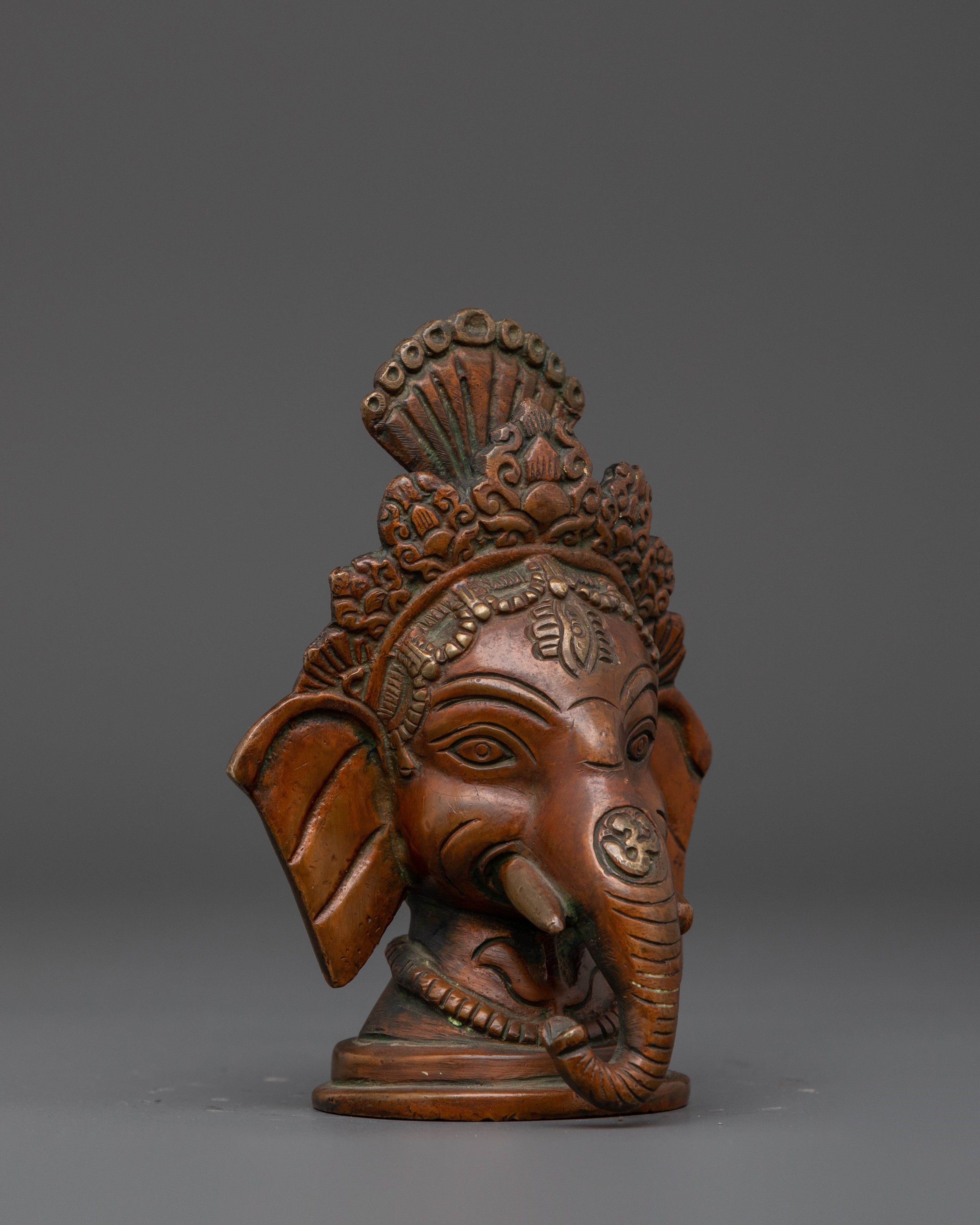 Lord Ganesha Head | Hindu Spiritual Figurine