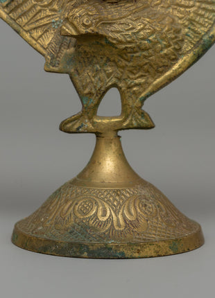 Brass Candle Lamp | 16cm Traditional Oil Lamp