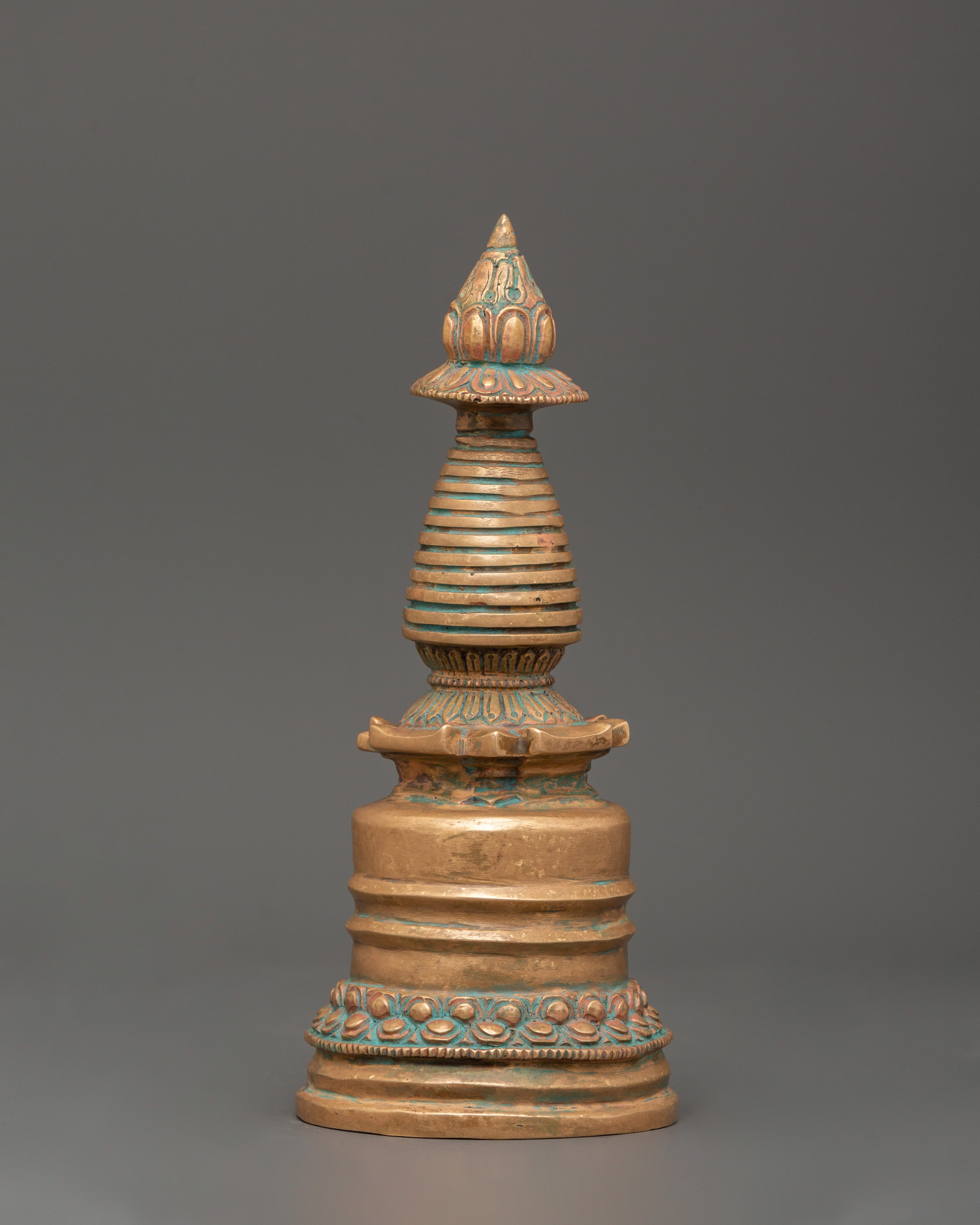 Handcrafted Sacred Kadampa Stupa | Spiritual Home Decor