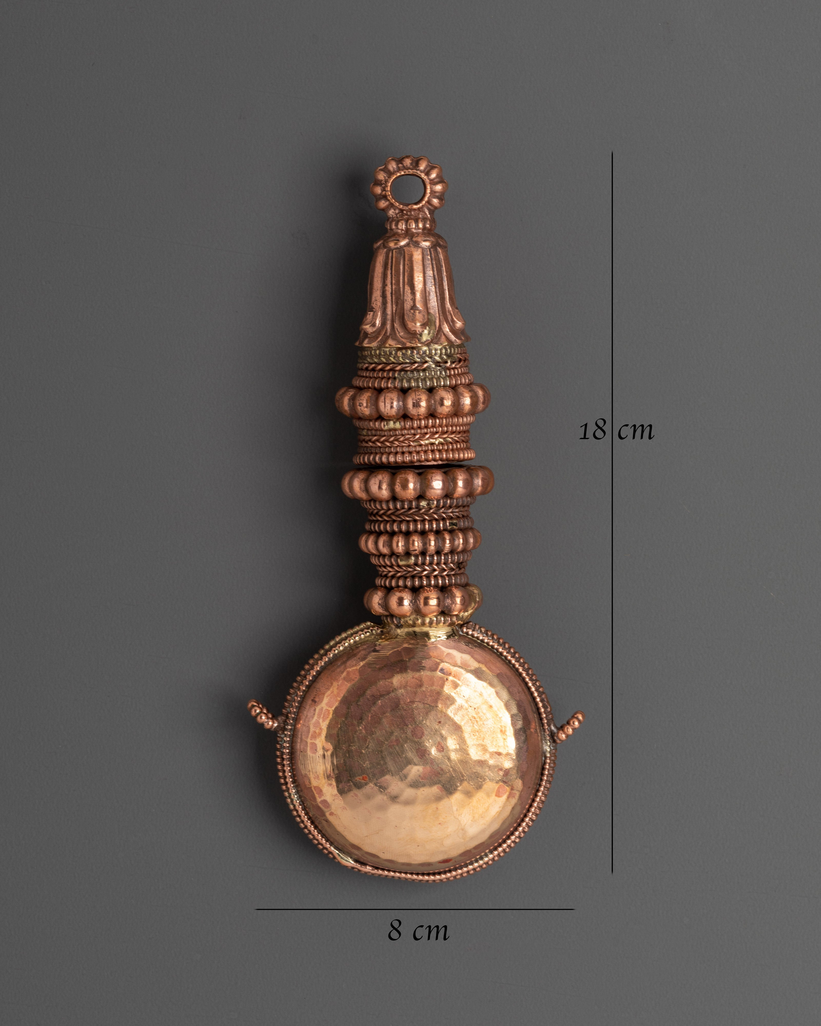 Tibetan Decorative Snuff Bottle | Copper Ritual Artifact