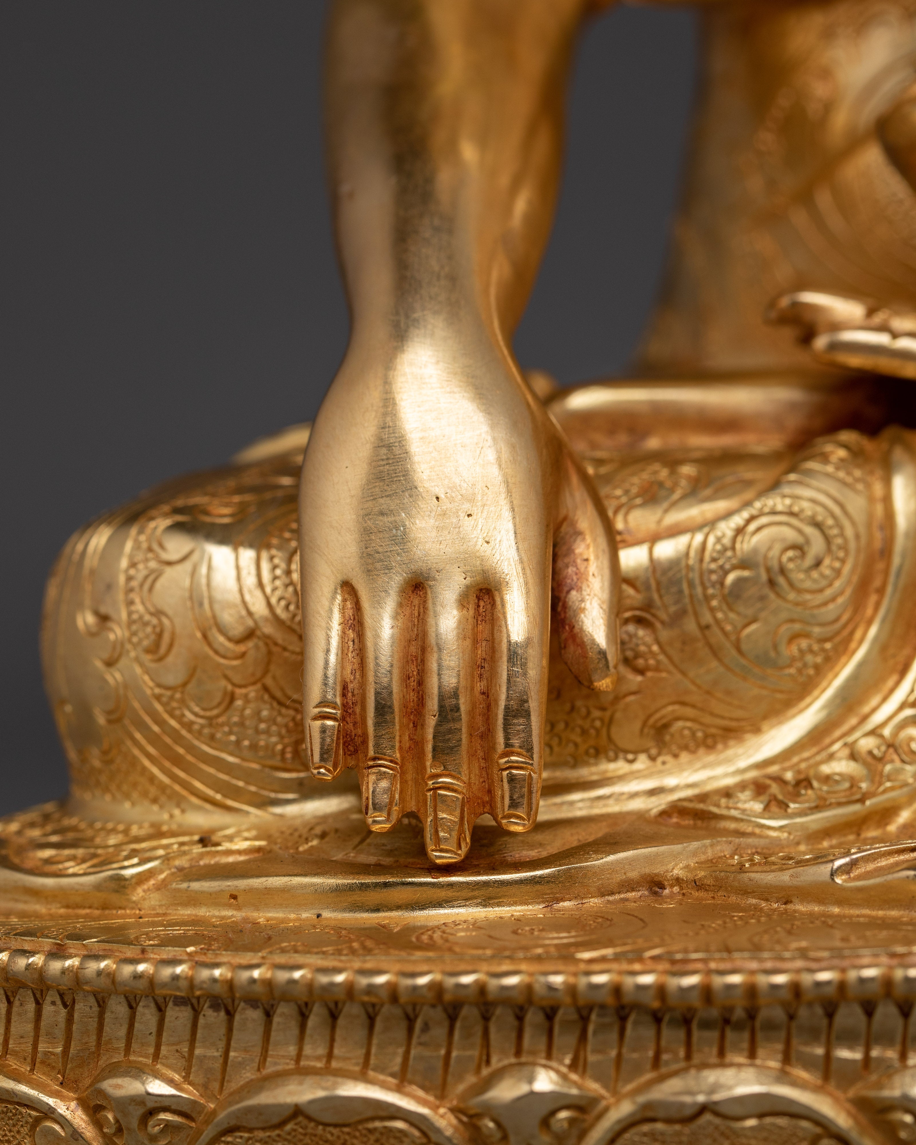 Handcrafted Tibetan Sculpture of Shakyamuni | Historical Buddha