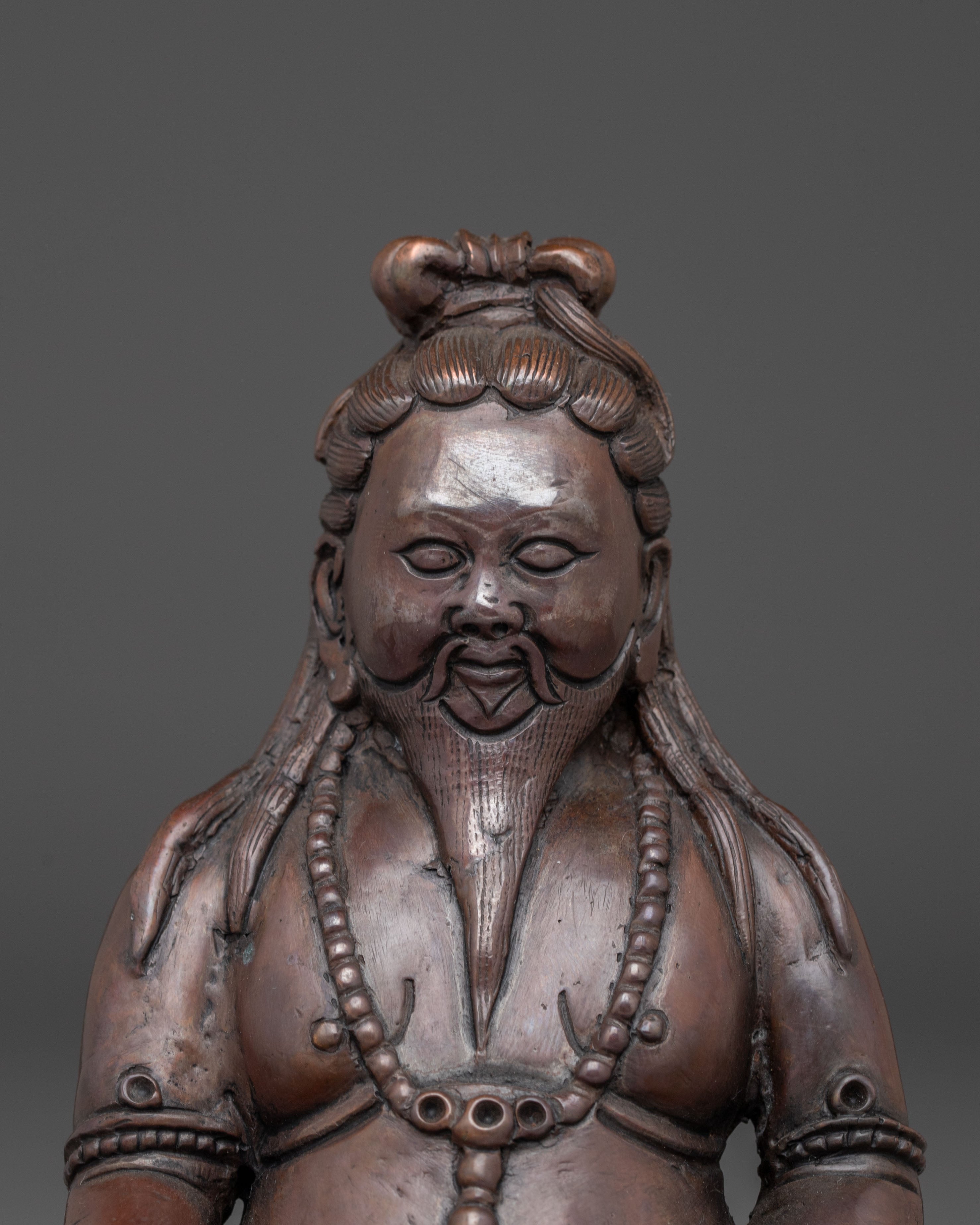 Oxidized Thangtong Gyalpo Figurine | Visionary Tibetan Saint