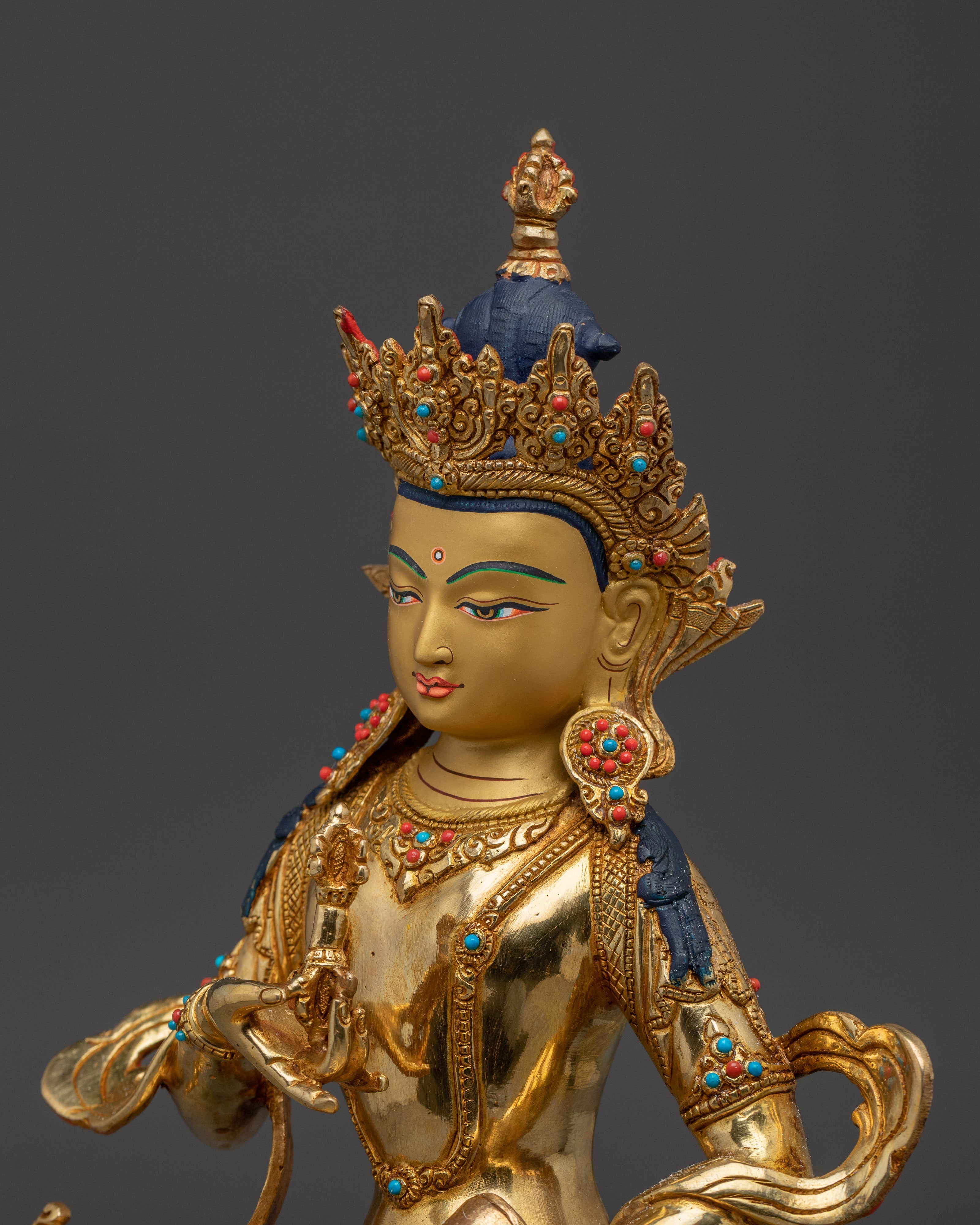 Handmade Artwork of Himalayan Deity Vajrasattva | The Deity of Purification