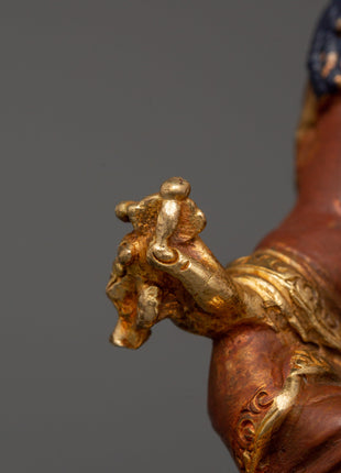 Tibetan Copper Padmasambhava Figure | Spiritual Power &amp; Protection