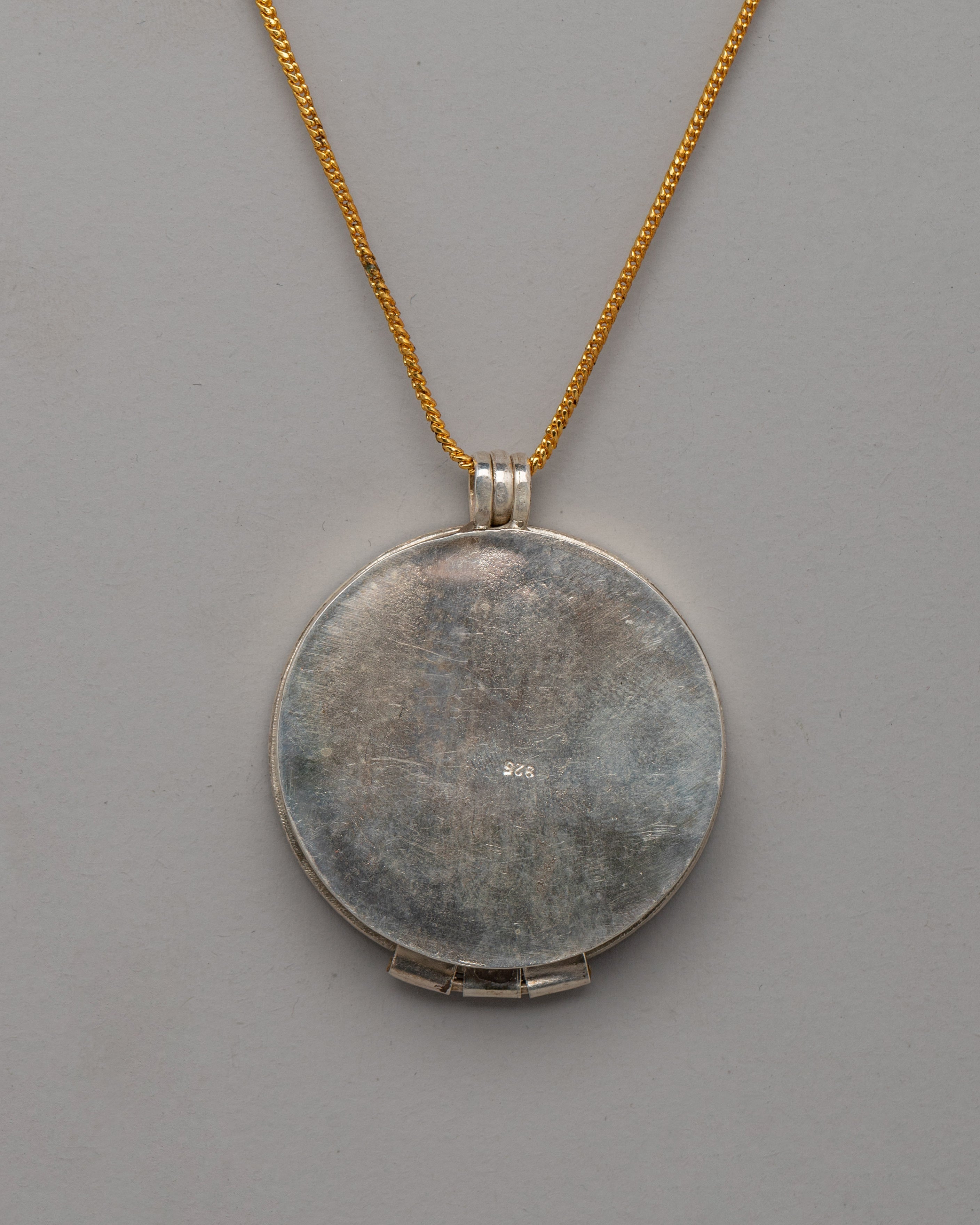 Silver Locket Craft | Locket with Buddha Art