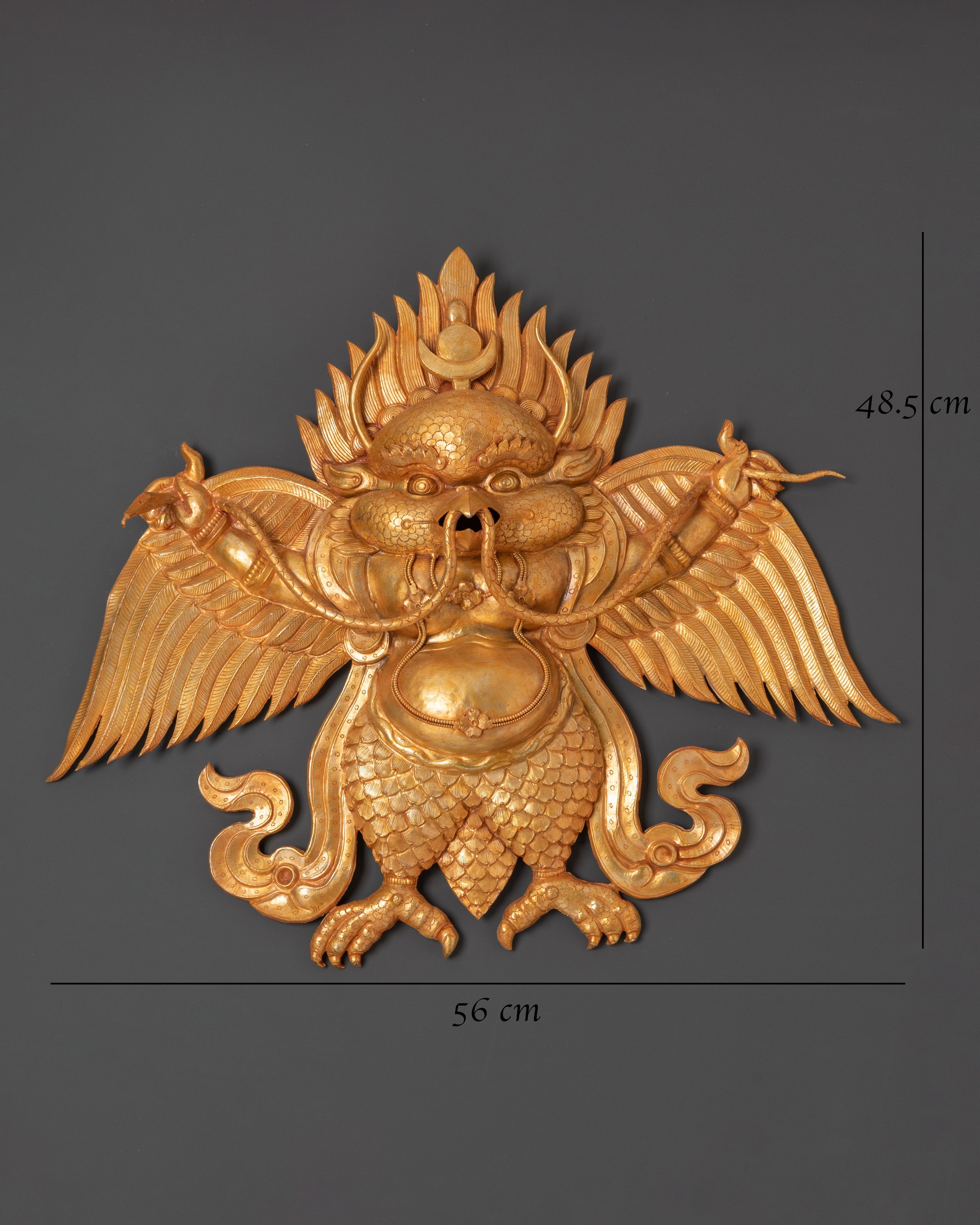 Buddhist Garuda Wall Hanging | Mythical Bird Sculpture