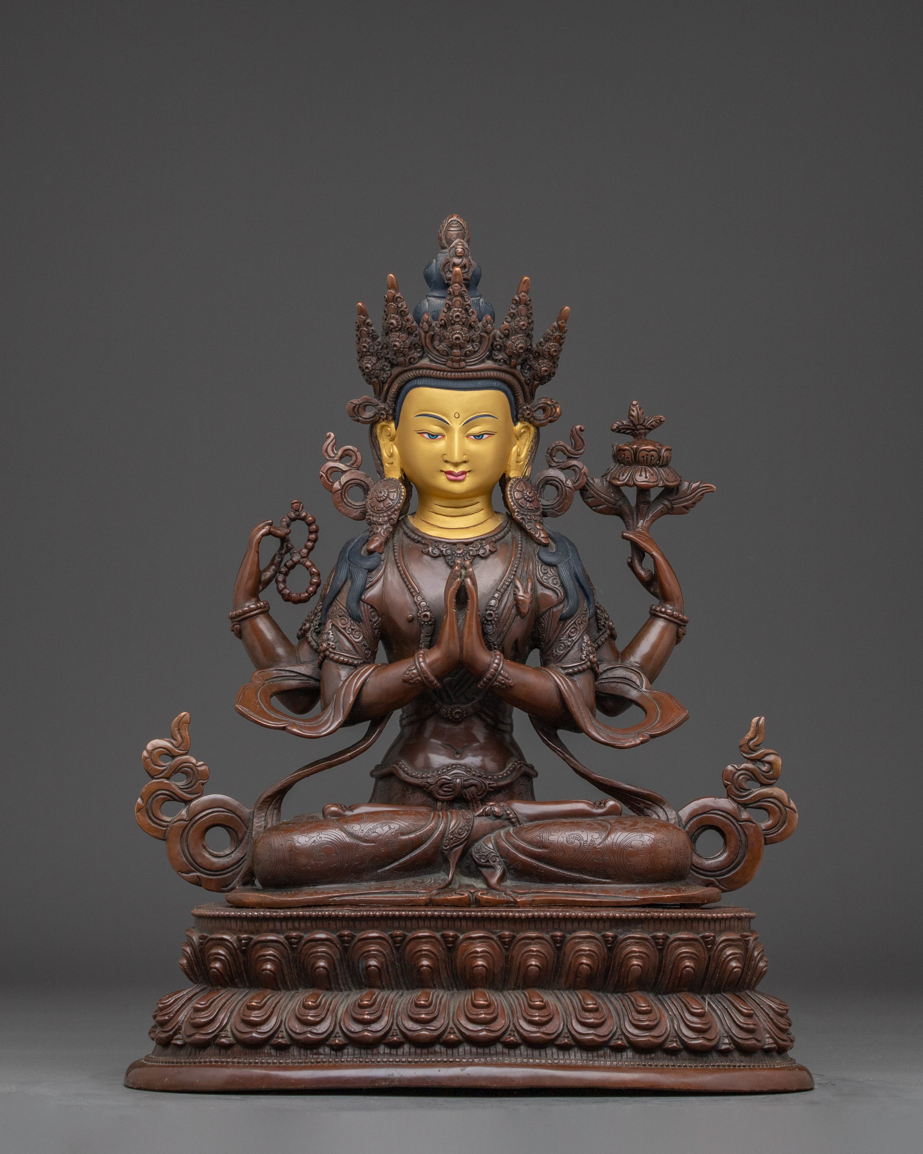 Six Bodhisattva Sculpture | Handcrafted Buddhist Art