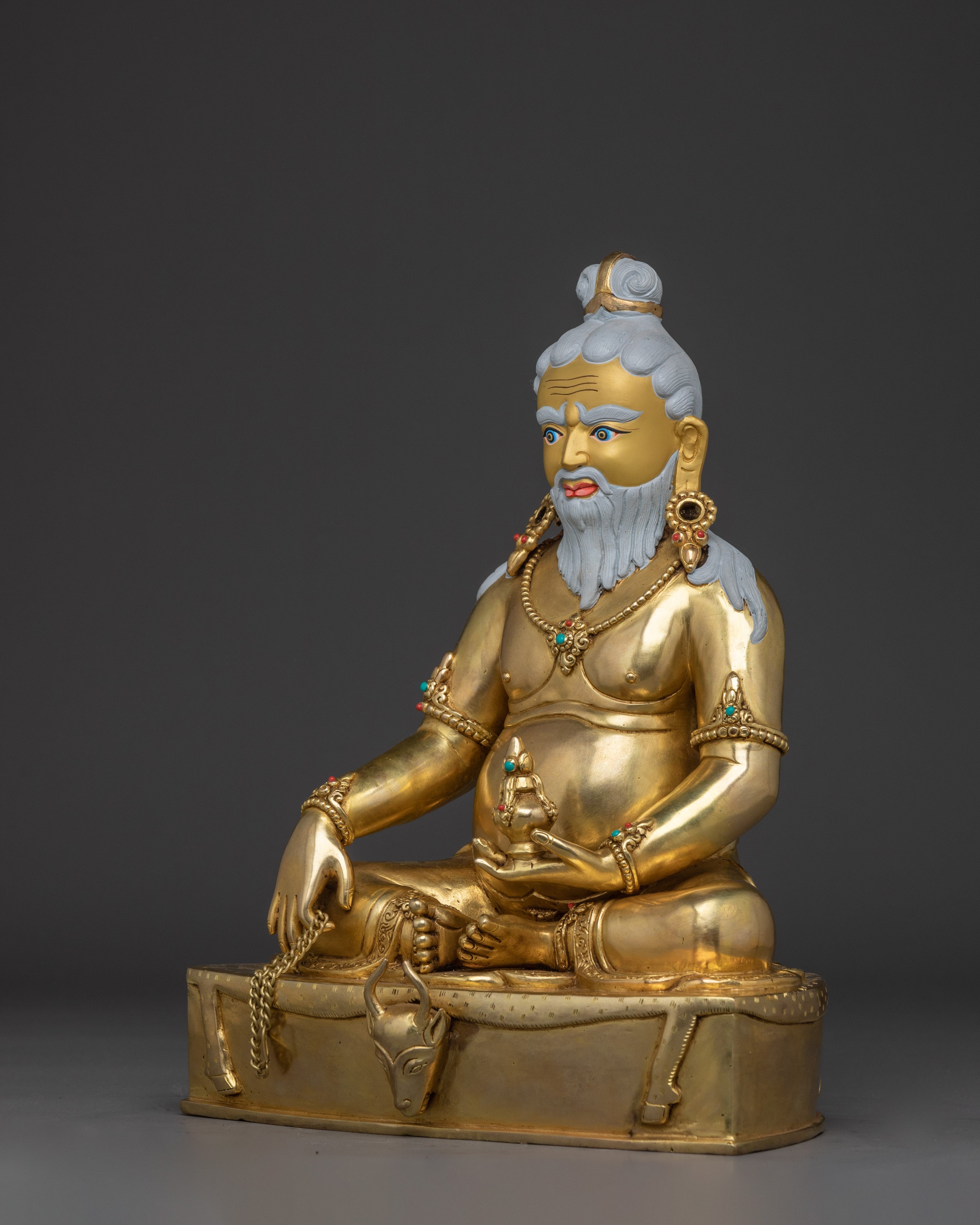 Handmade Guru Shapdum Copper Statue | Traditional Artwork