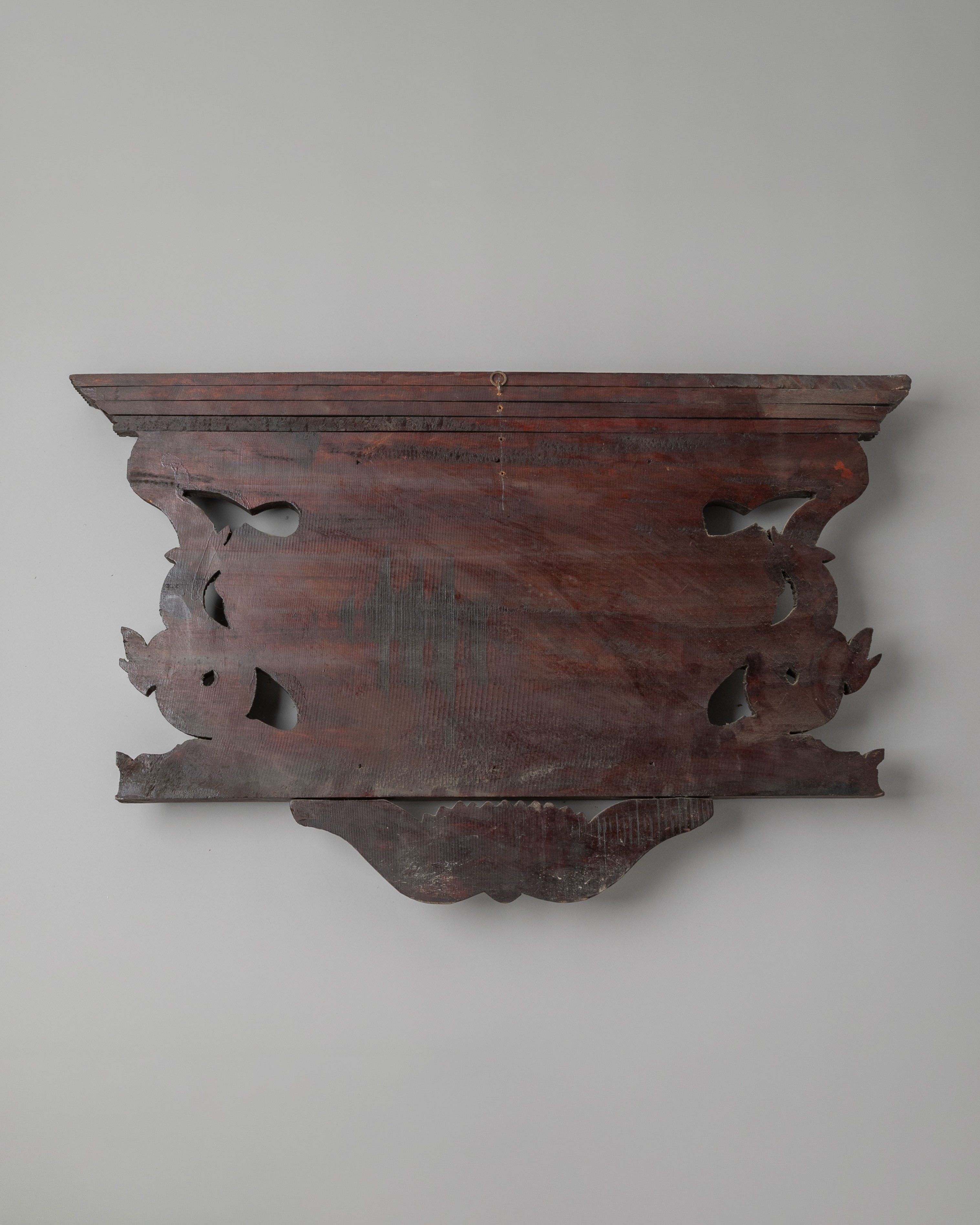 Wooden Wall Hanging with Ganesh Motif | Wooden Religious Decor