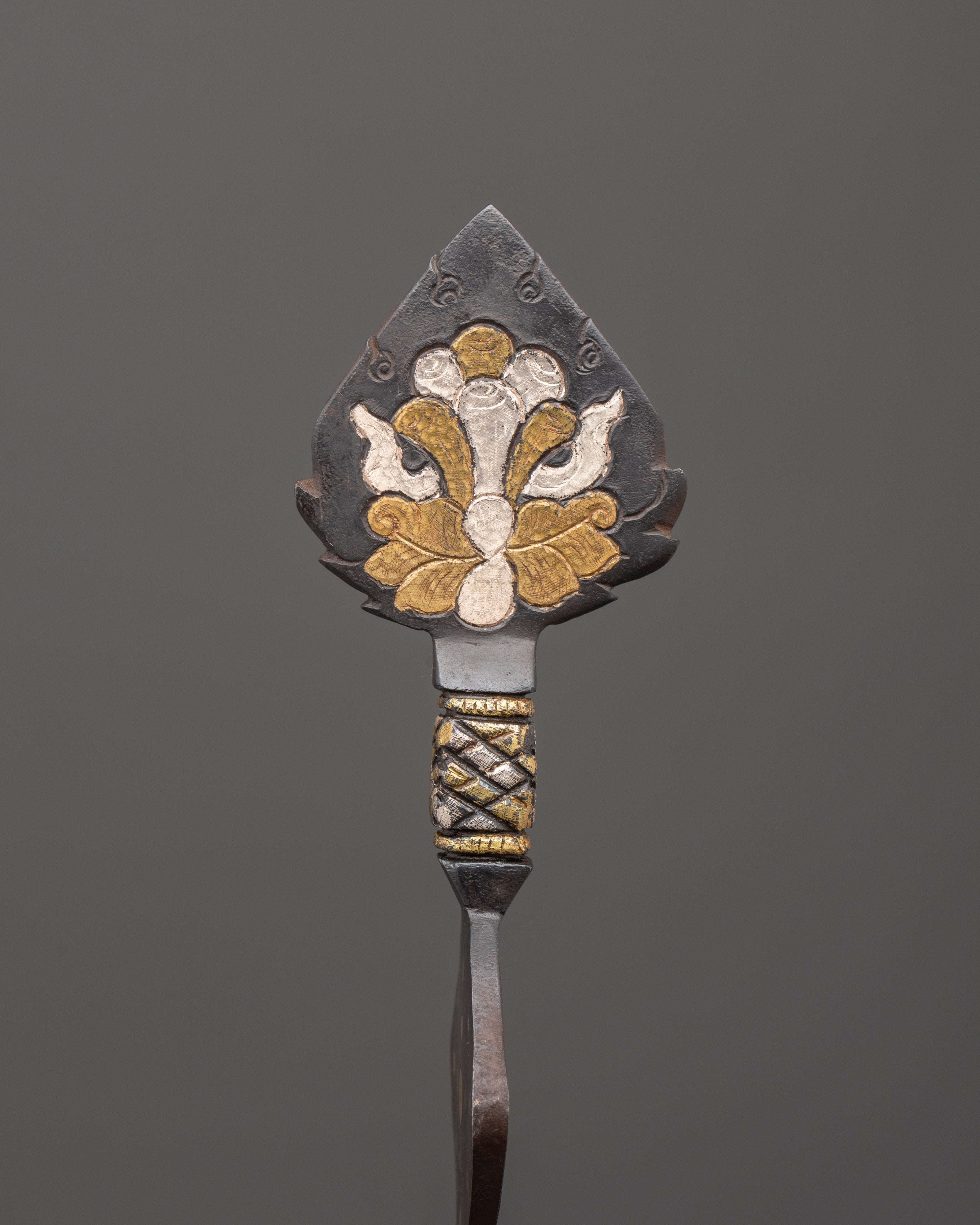 Rinzin Daru Ritual Set with Golden Fish Symbol | Tibetan Buddhist Ritual Offering Tools