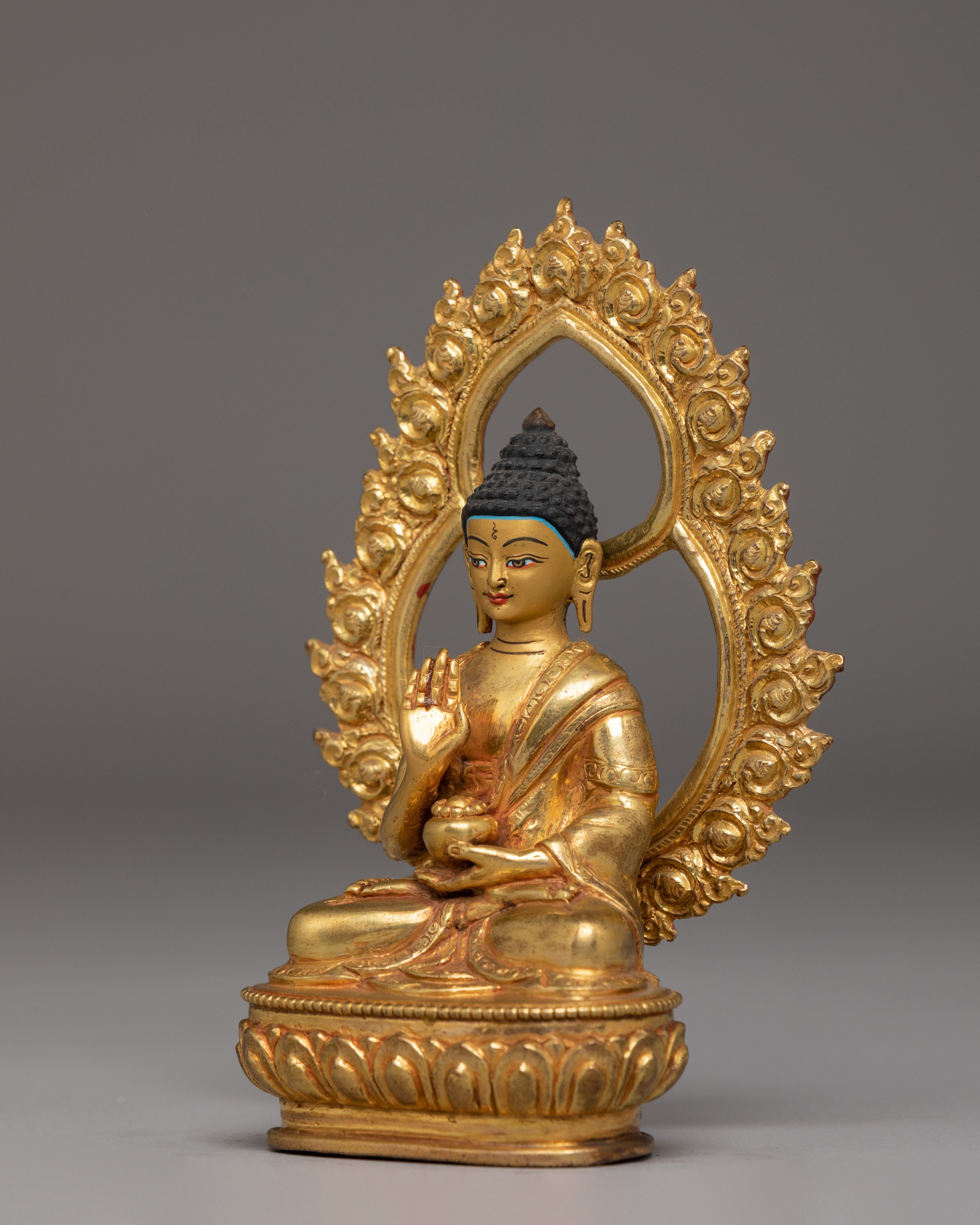 Sacred Statue of Amoghasiddhi Buddha | Himalayan Enlightenment Art
