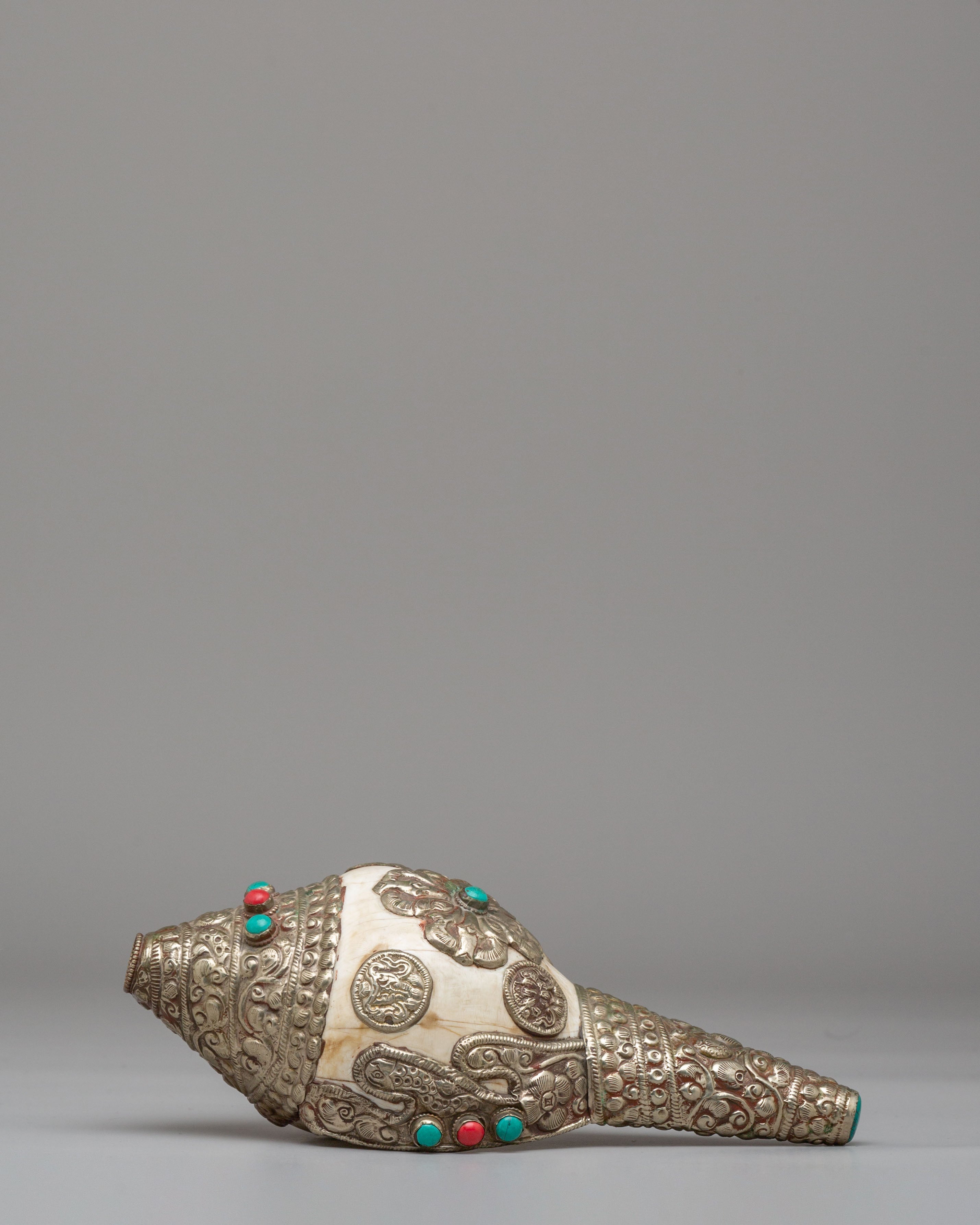 Handcrafted Ritual Conch | Traditional Tibetan Ritual Object