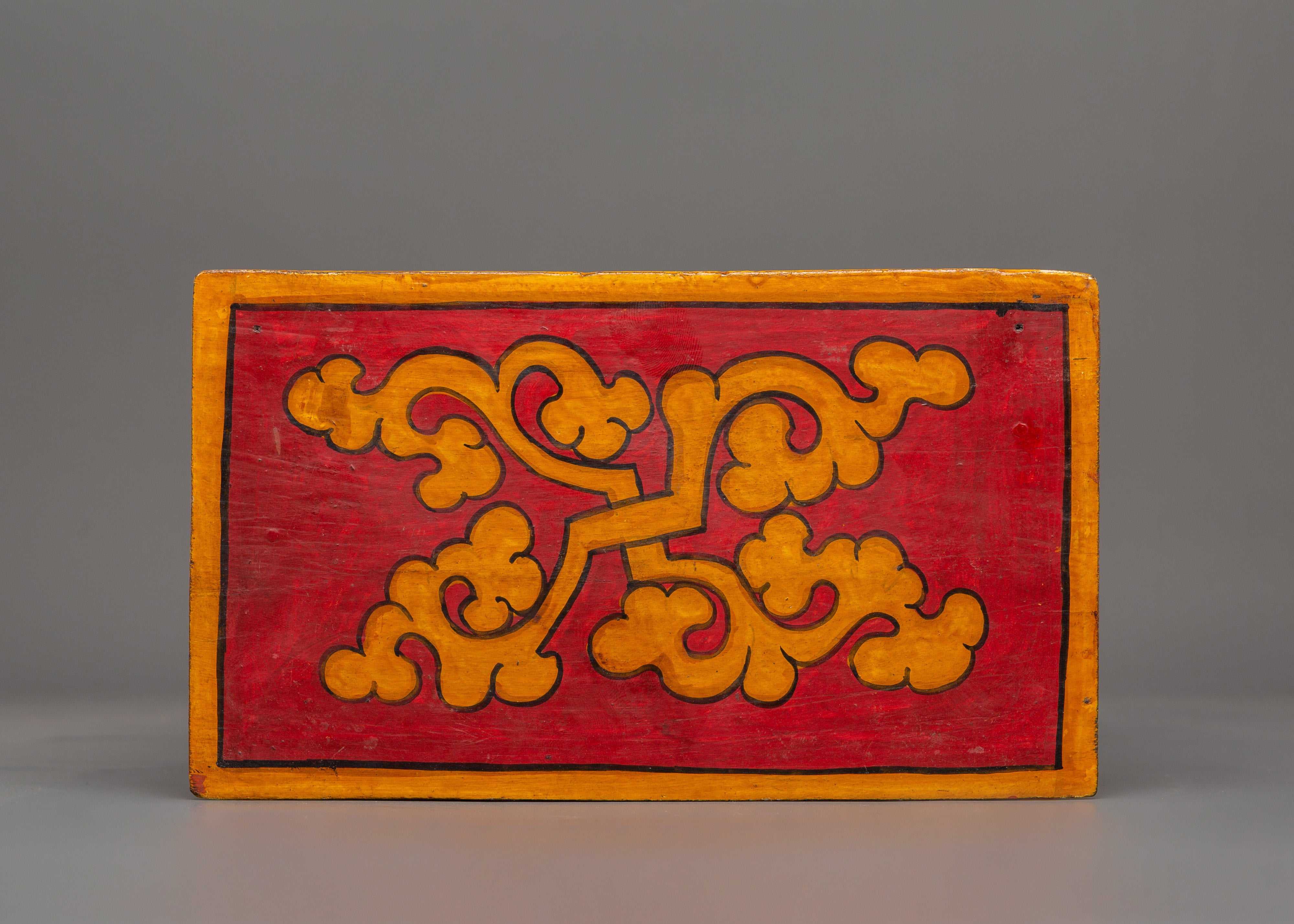 Box with Amoghasiddhi Buddha Painting | Hand-Painted Sacred Storage