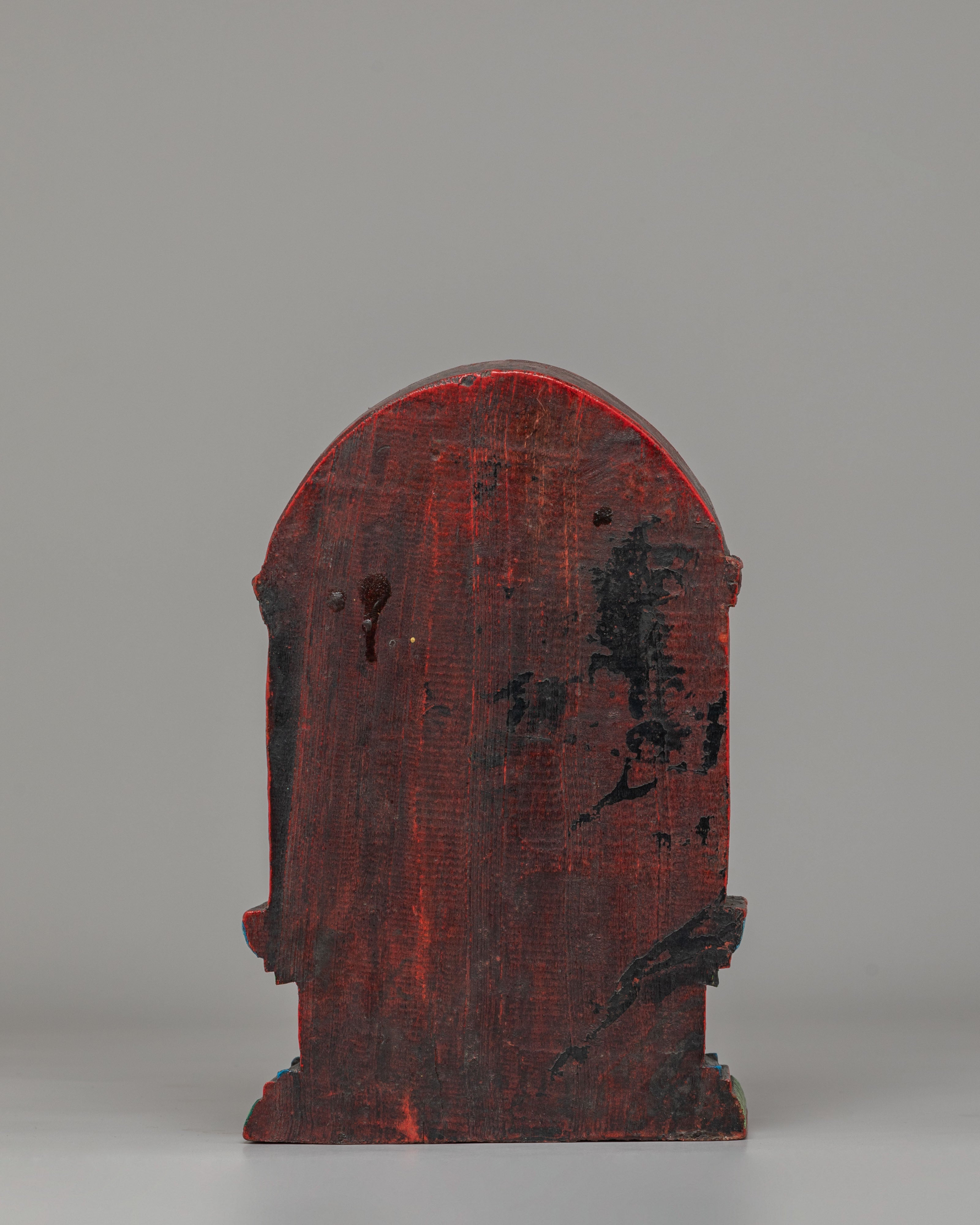 Sacred Padmasambhava Handcrafted Statue | Guru Rinpoche Buddhist Altar Art