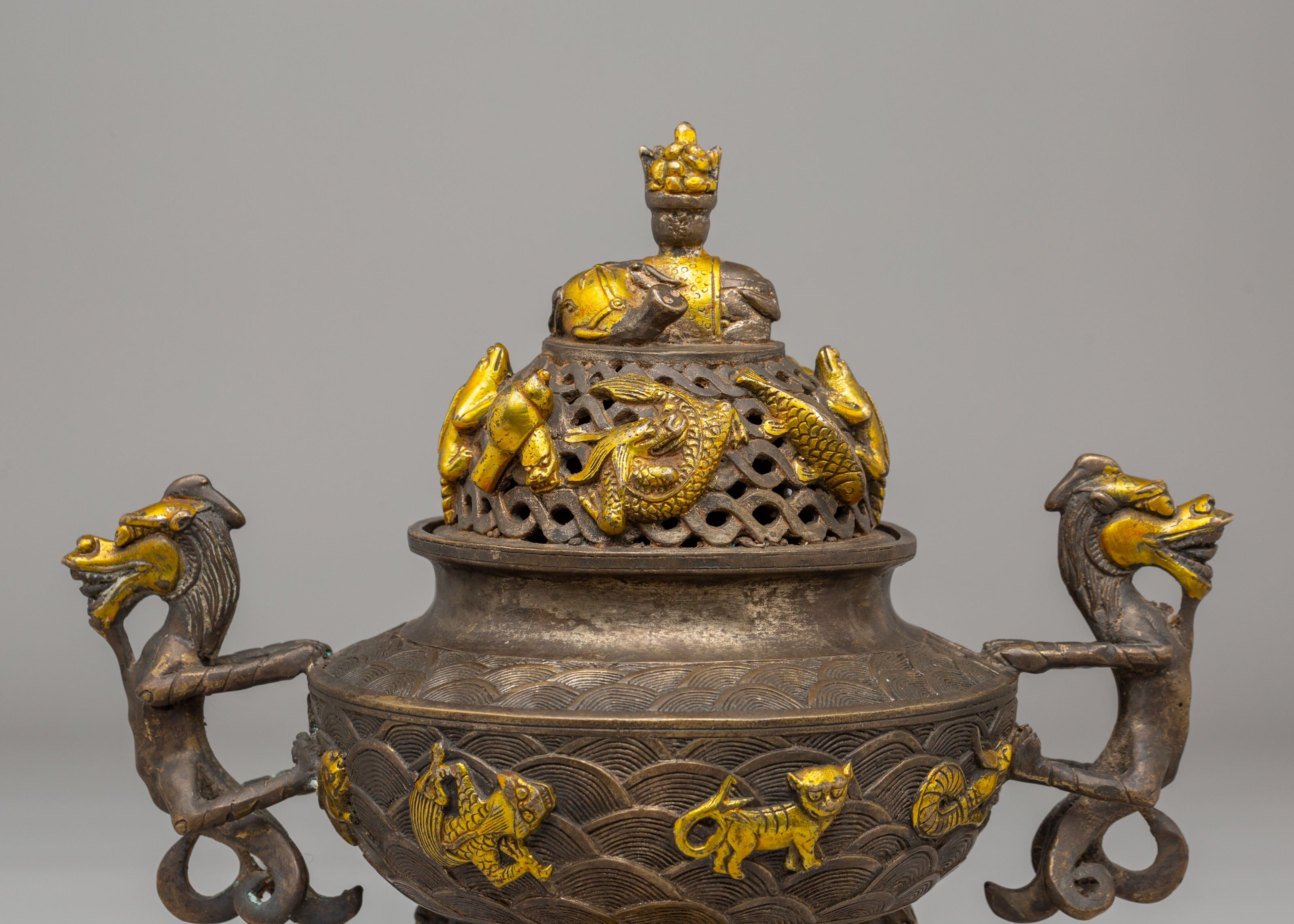 Buddhist Shrine Incense Burner | Handcrafted Ritual Item