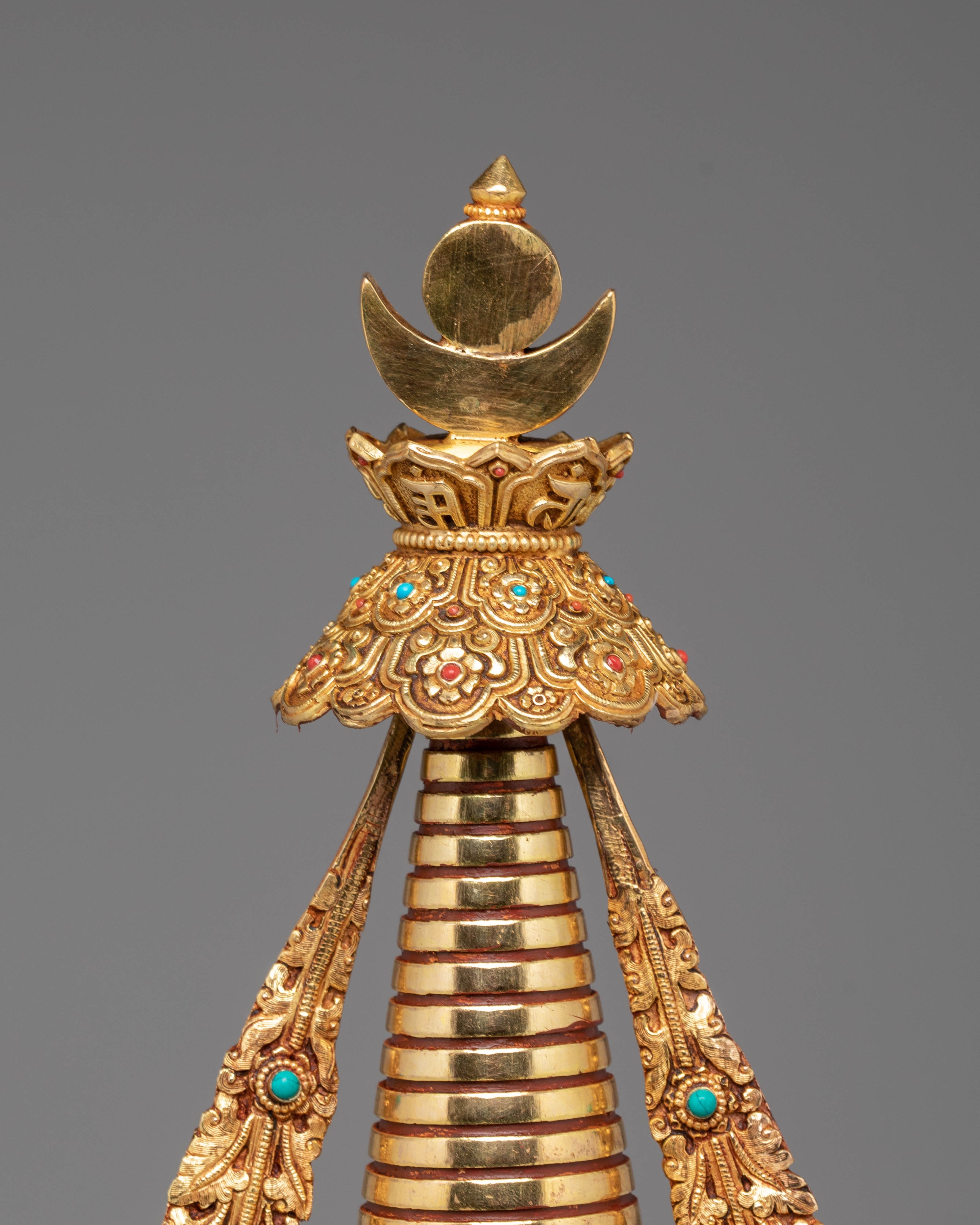 Golden Stupa for Ritual Use | Meditation & Altar Decor
