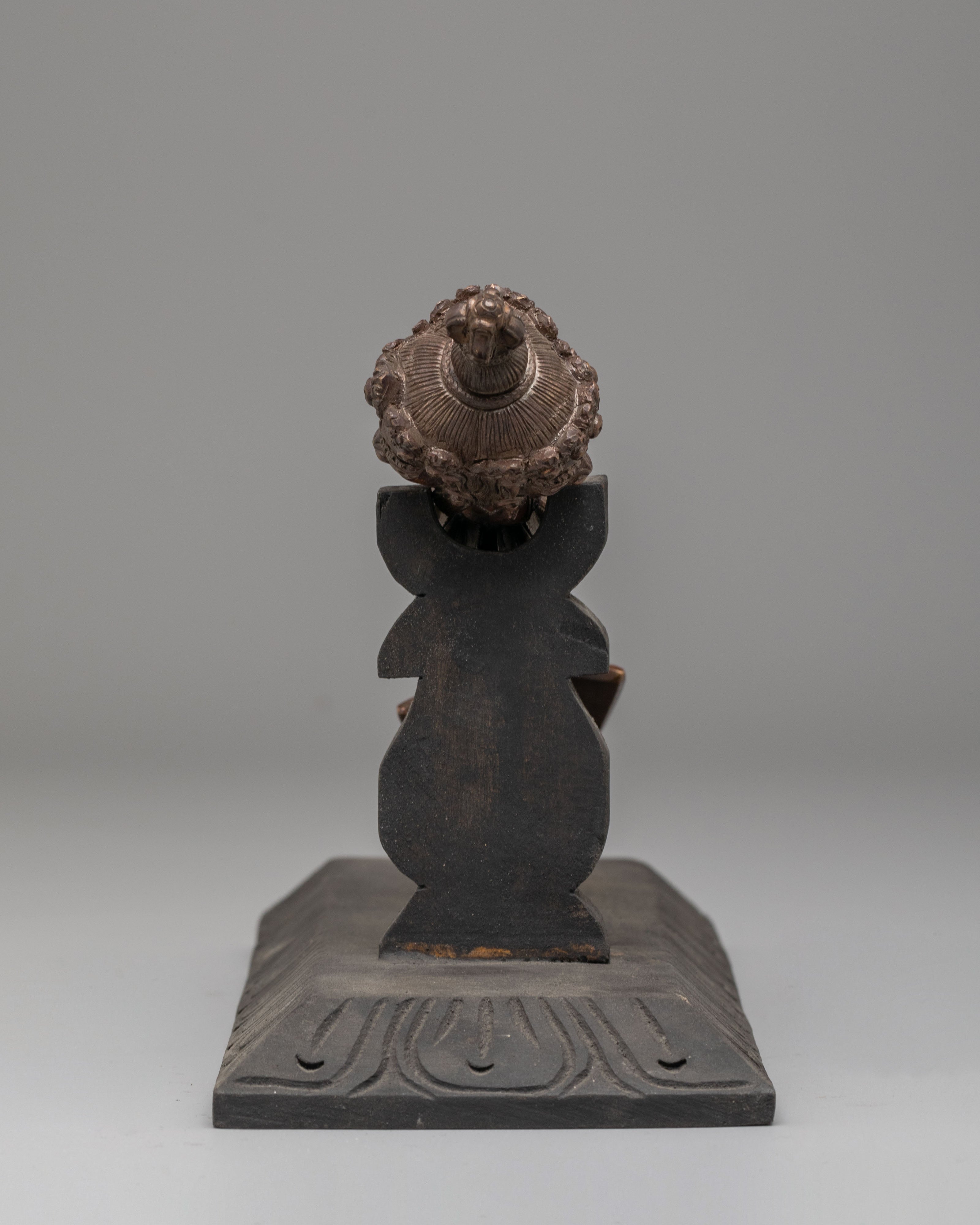 Ritual Phurba Dagger With Stand | Sacred Vajrayana Ceremonial Blade