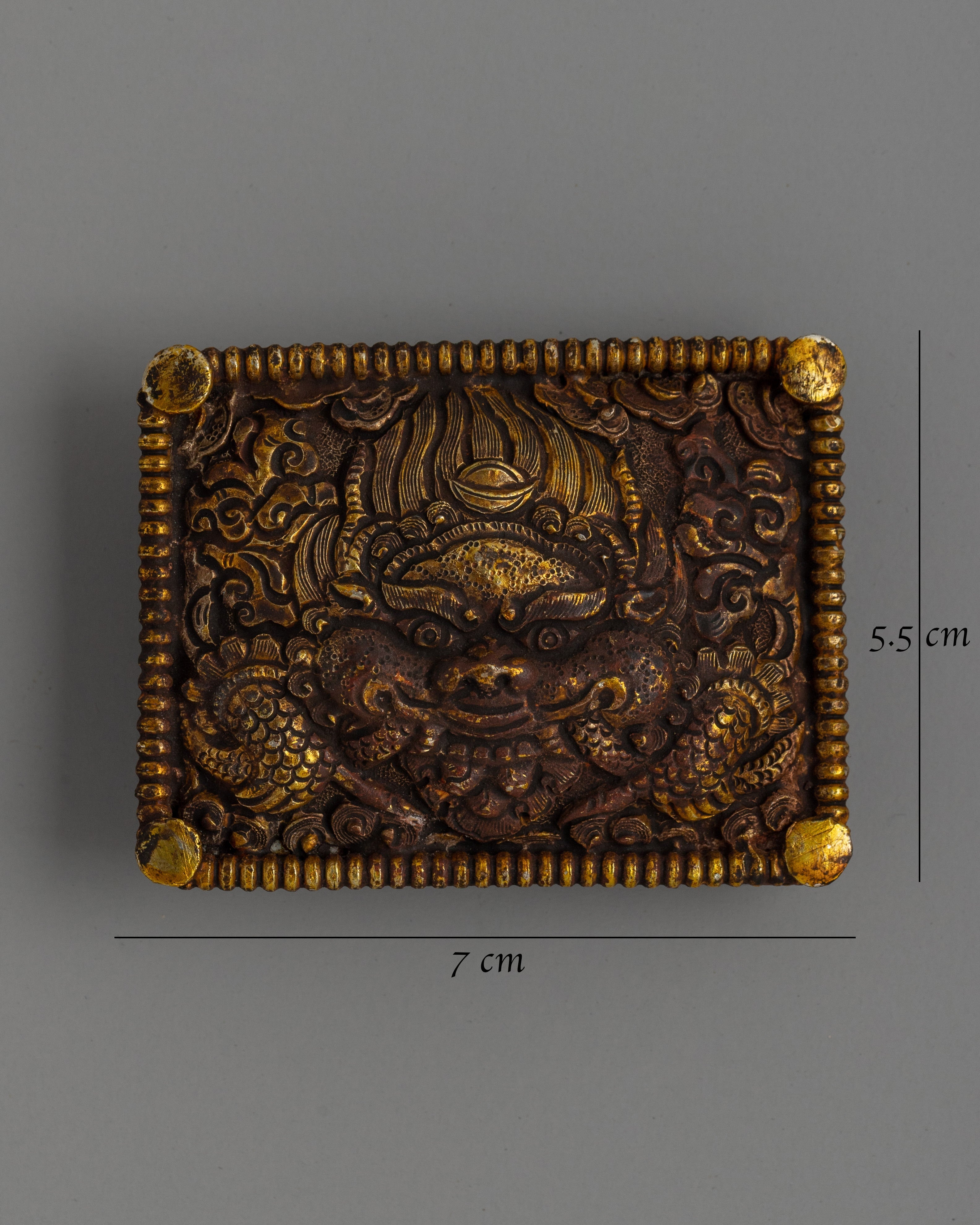 Handcrafted Gold-Plated Tibetan Belt Ornament | Sacred Ritual Decor
