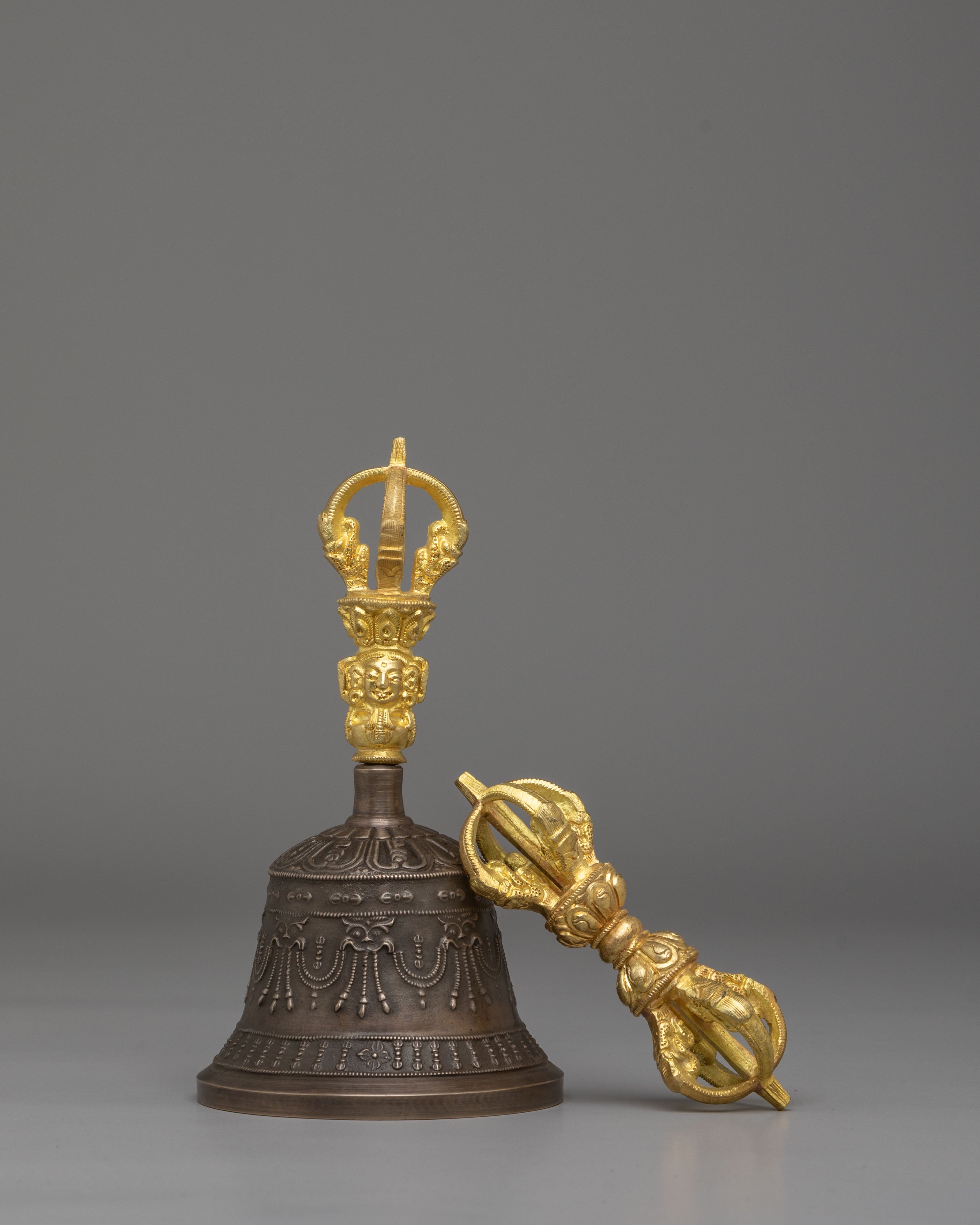 Tibetan Vajra and Bell Set for Ritual | Handcrafted Meditation Tools