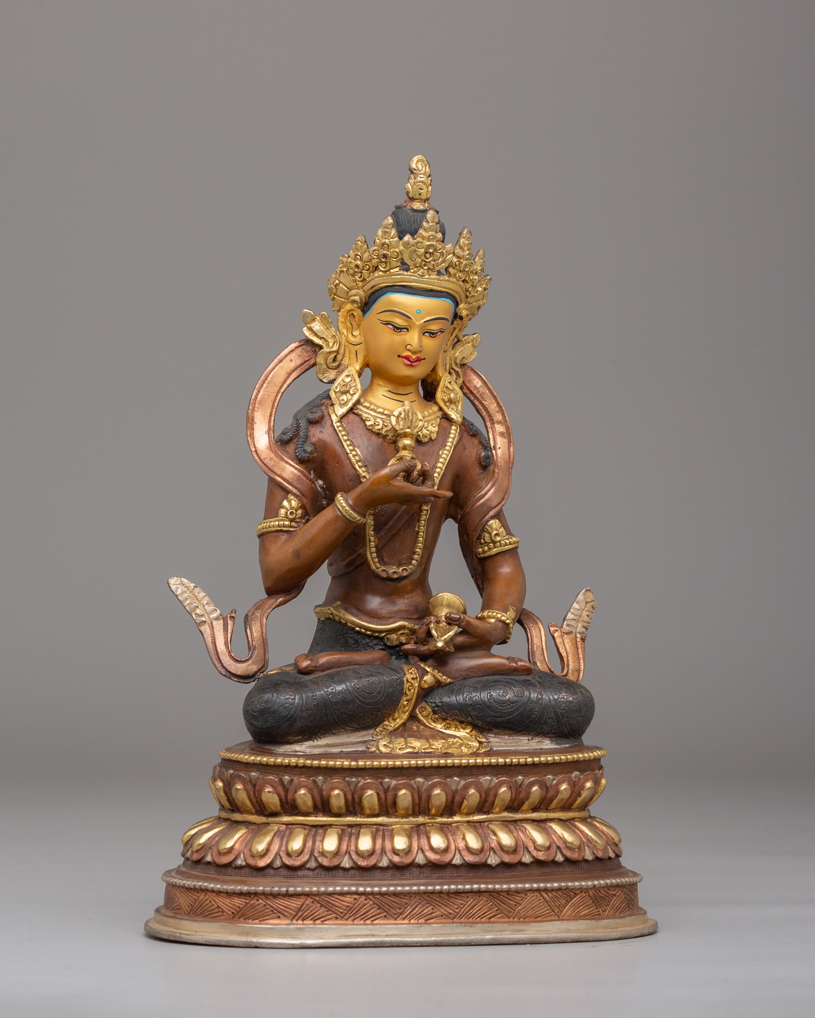 Vajrasattva Copper Handmade Sculpture | Tibetan Buddha Statue