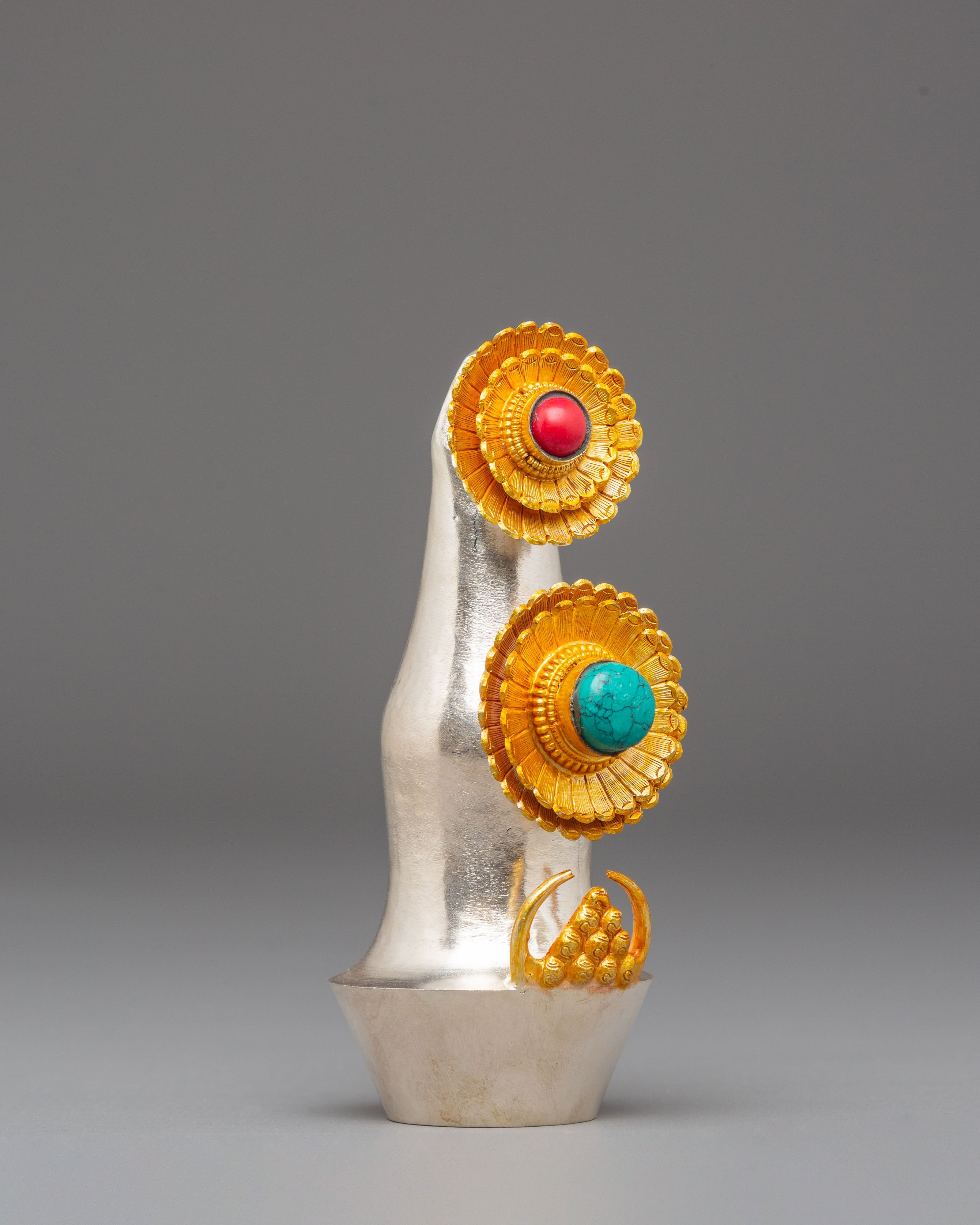 Handcrafted Spiritual Torma | Golden Torma for Ritual Offering