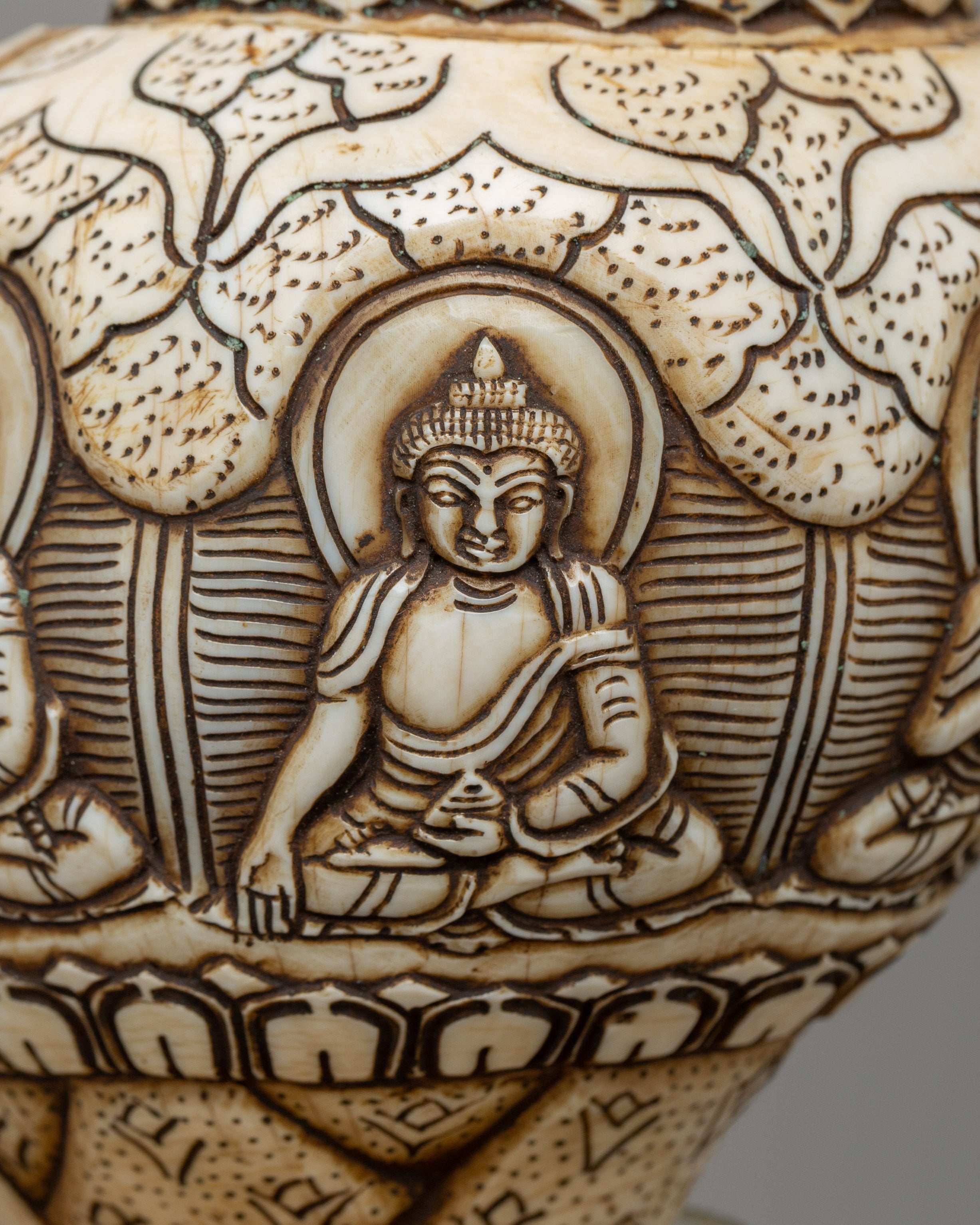Hand-Carved Conch Shell | A Sacred Shankha for Rituals & Meditation