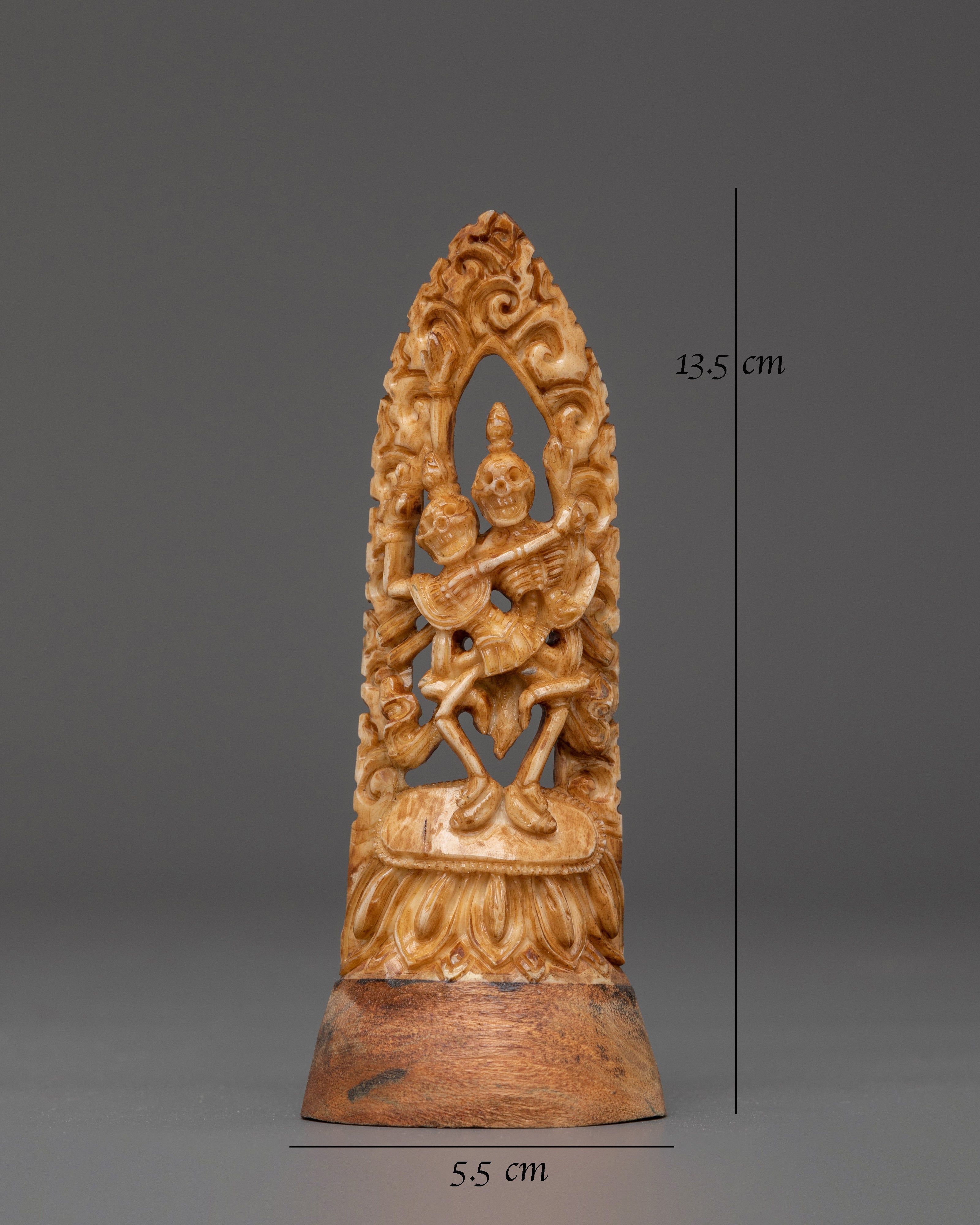 Chitipati Bone Statue | Buddhist Handmade Ritual Figurine