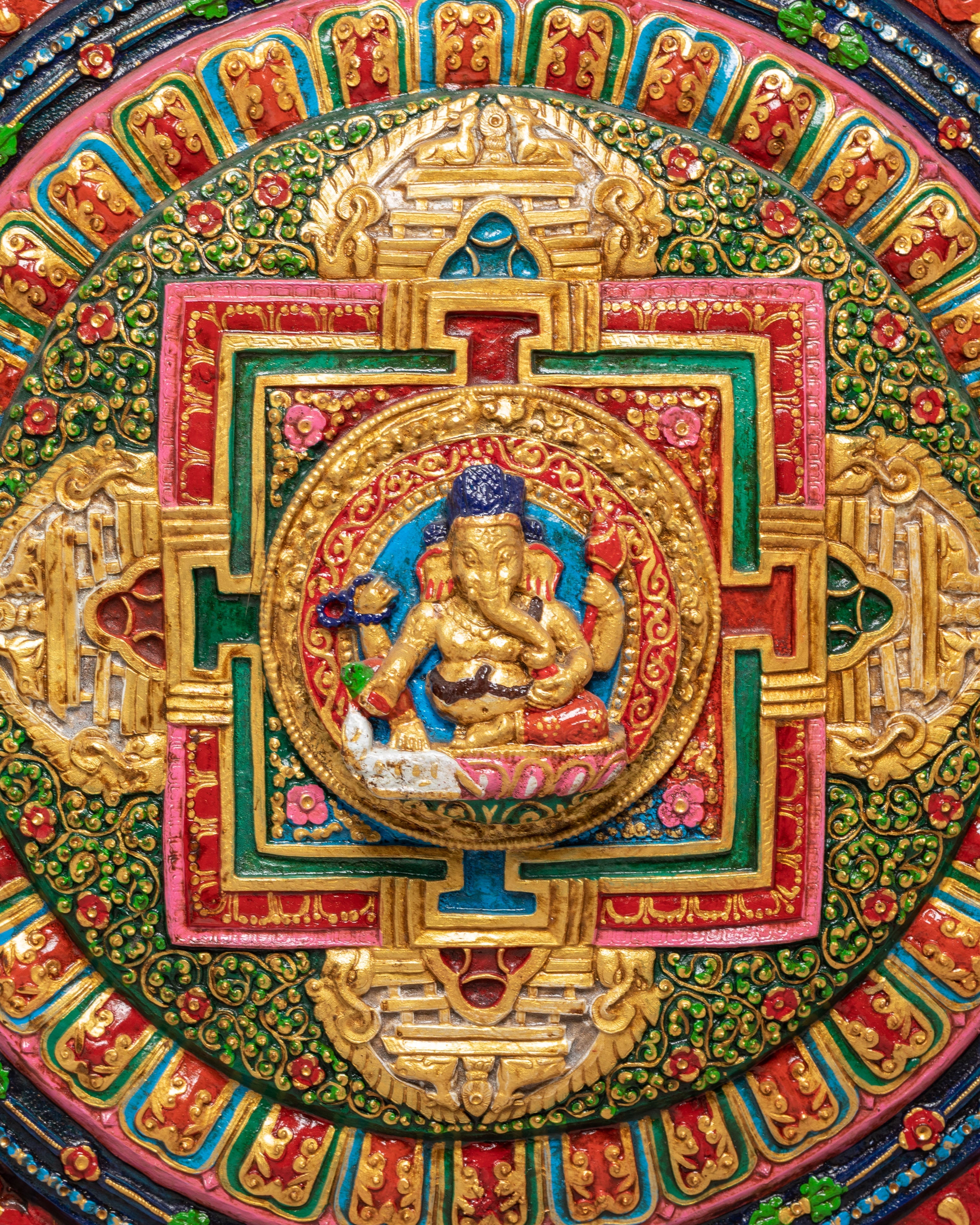 Sacred Ganesh Wall Hanging | Divine Guidance and Prosperity