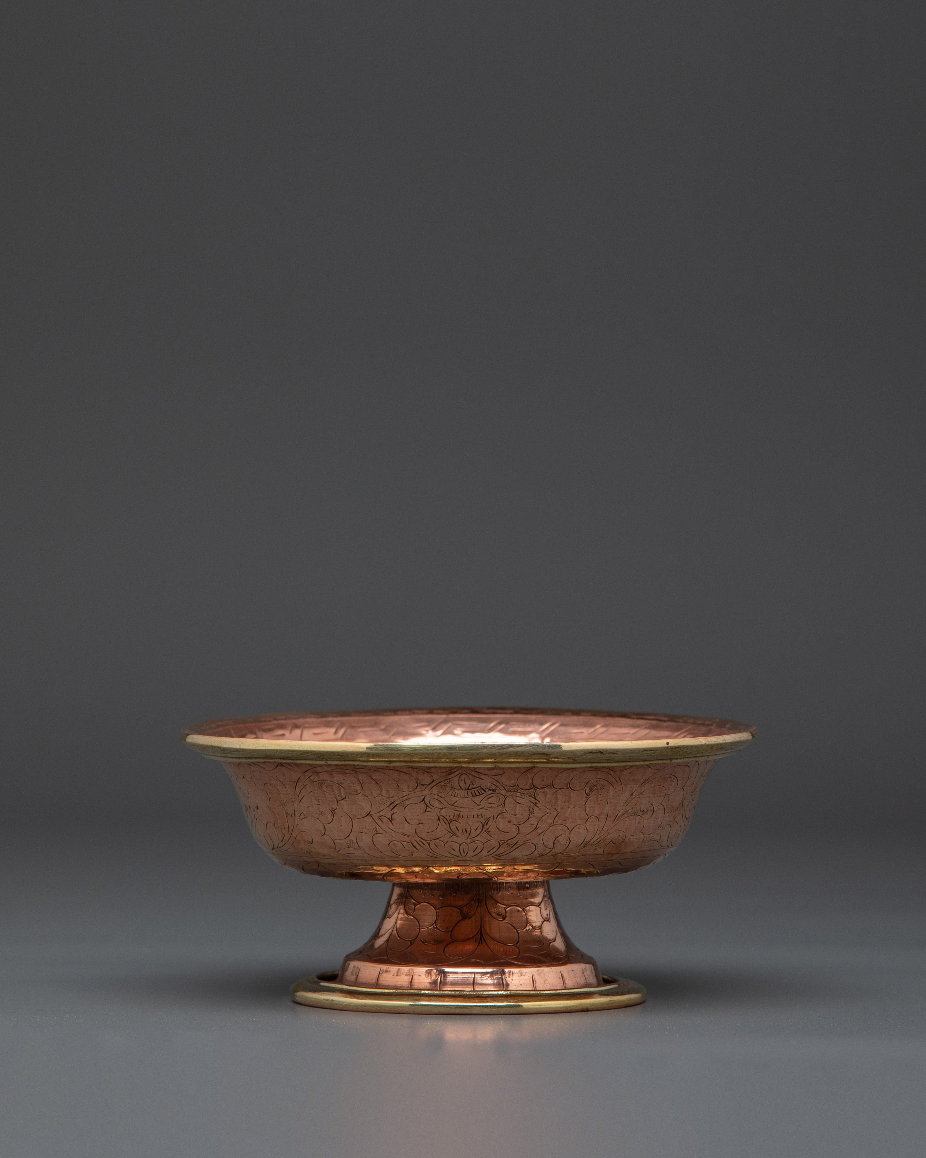 Traditional Serkyem Ritual Set | Brass and Bronze Buddhist Offering Vessel