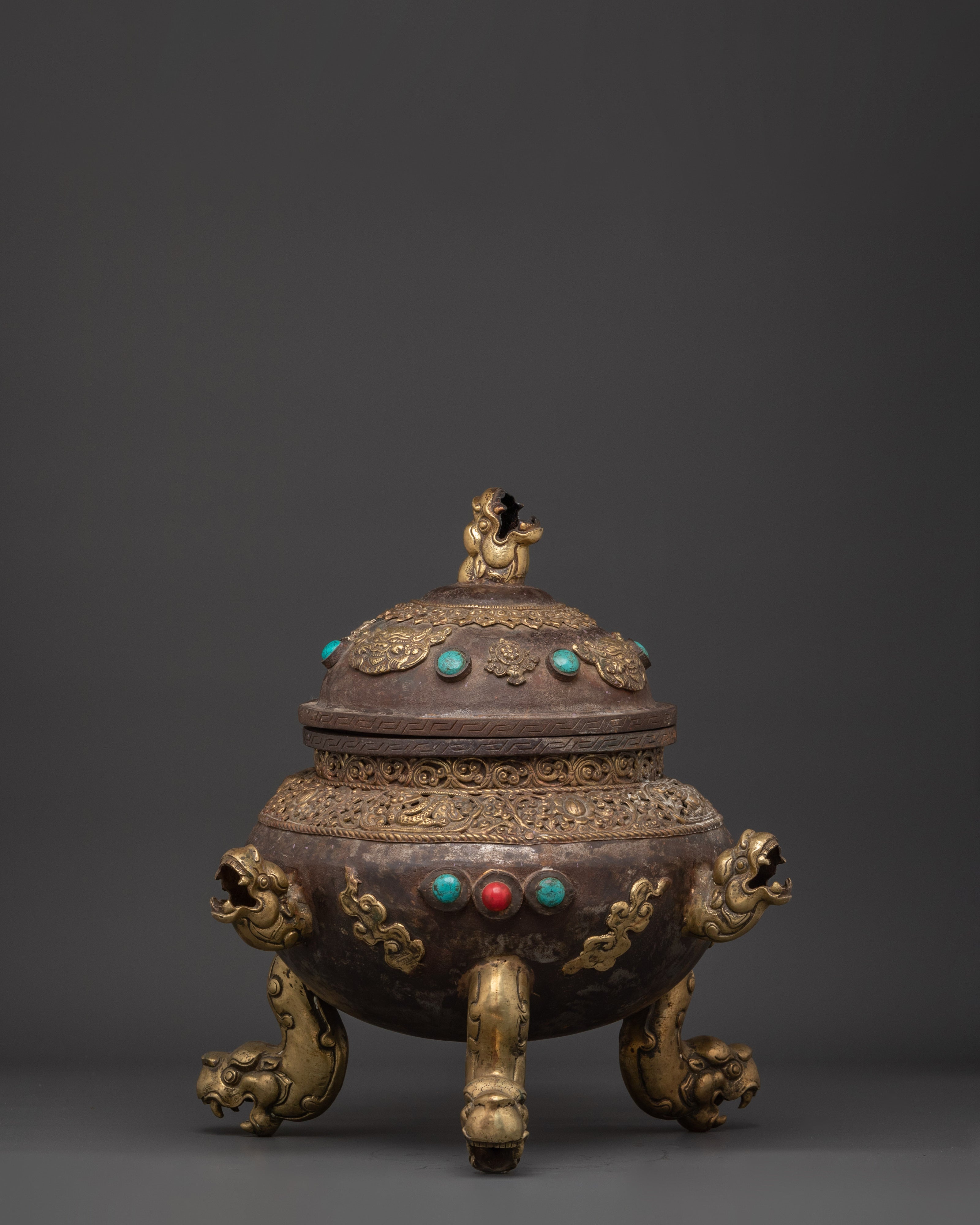 Incense Burner Meditaton Decor | Traditional Himalayan Ritual Burner