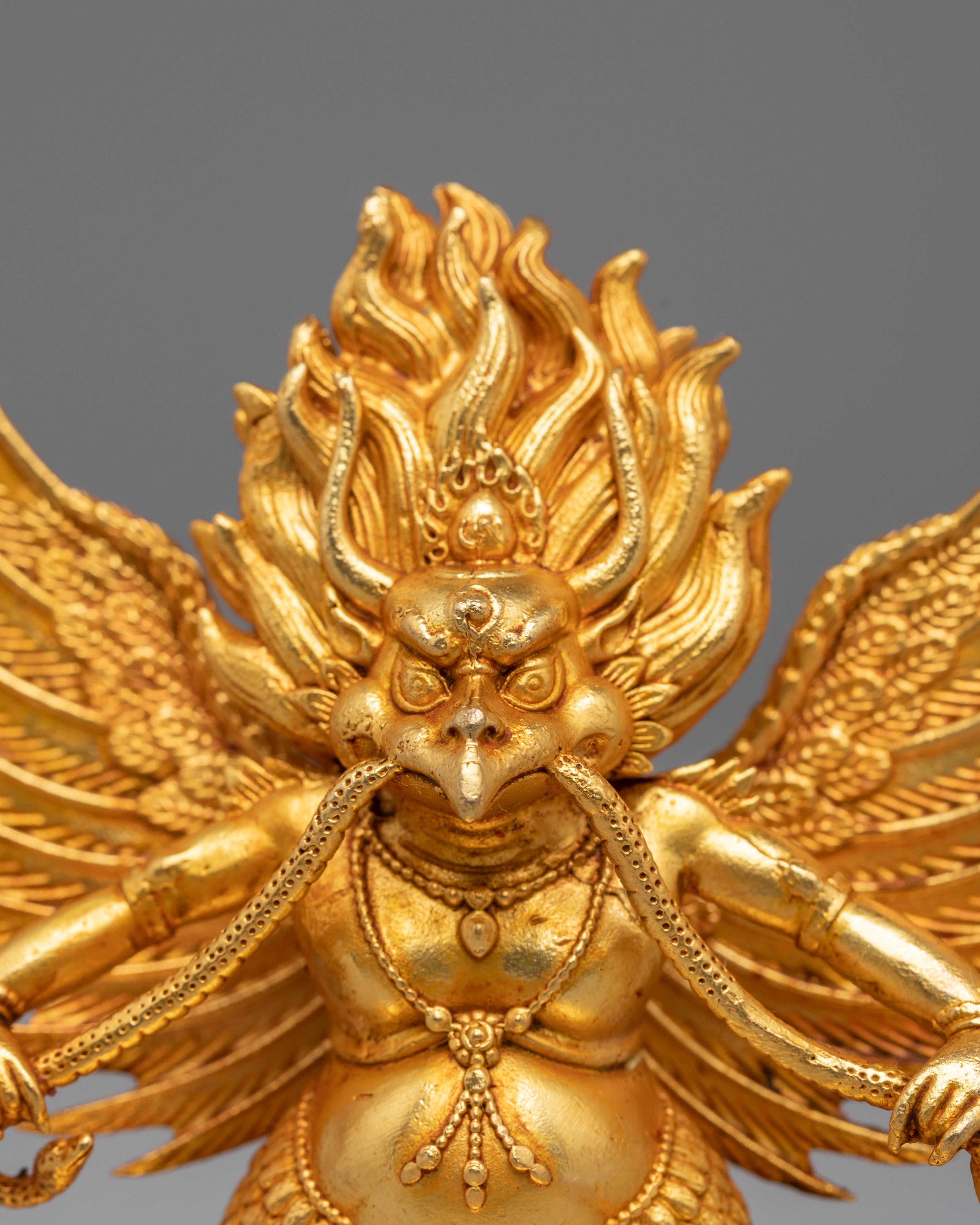 Handmade Mythical Garuda Statue | Himalayan Protective Deity