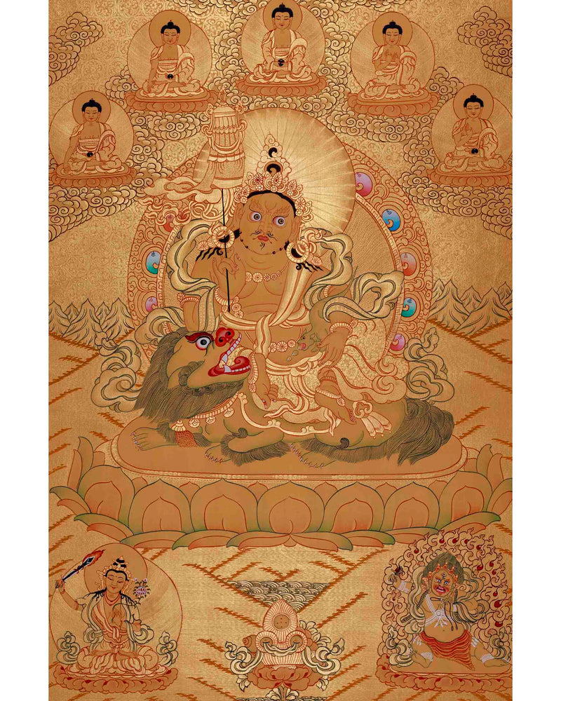 Green Tara Thangka Painting