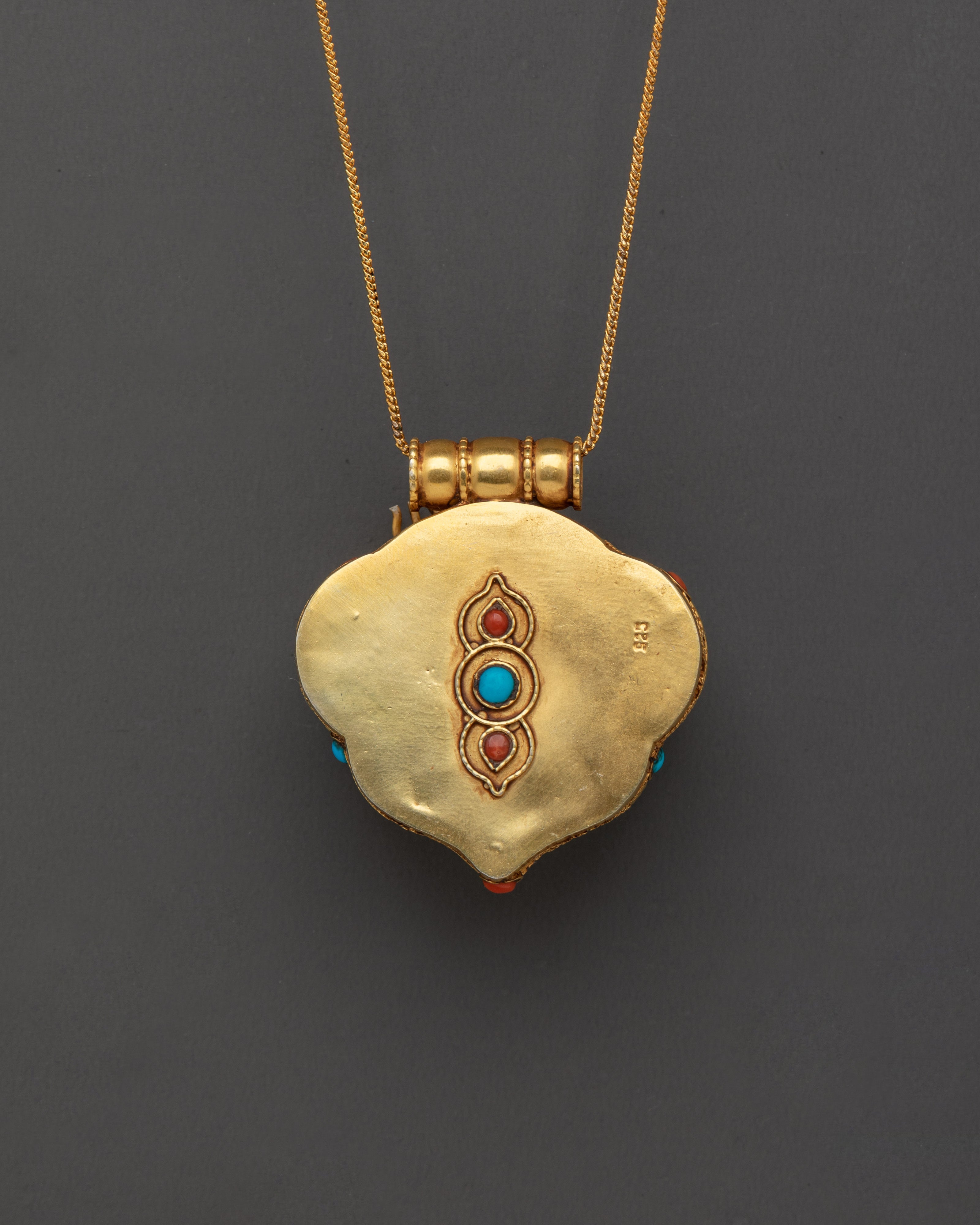 Sacred Guru Rinpoche Ghau Box Locket | Spiritual Protection Pendant