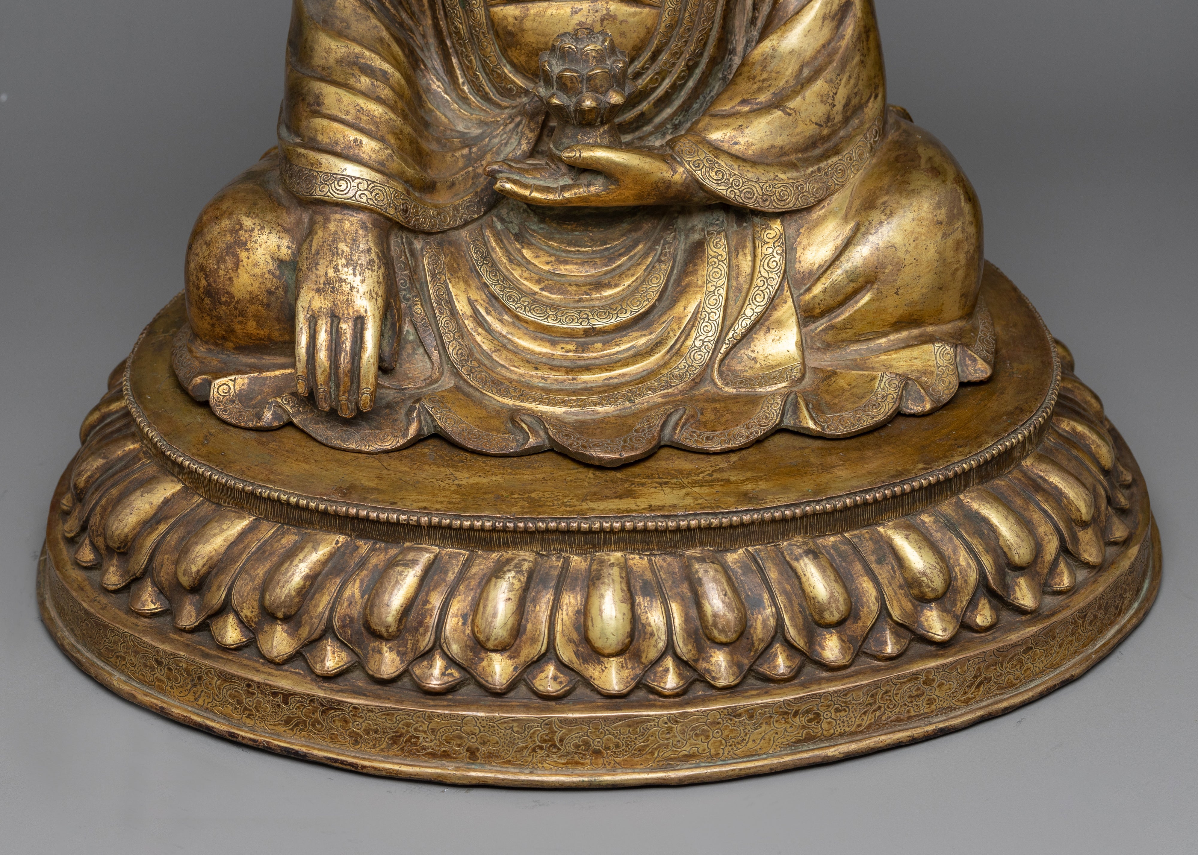 Gautama Buddha Antique Finish Statue | Century old Nepali Craftsmanship