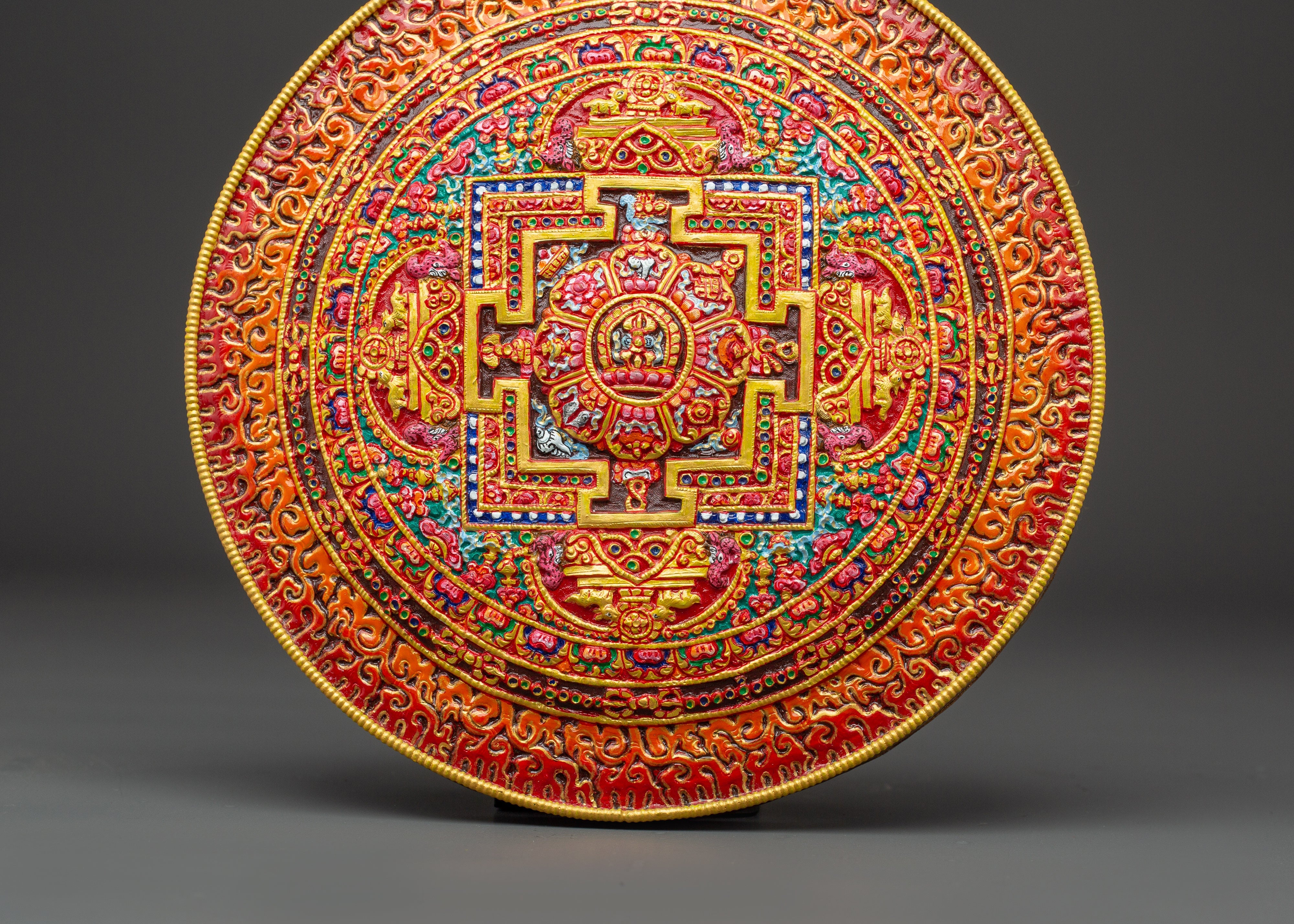 Spiritual Copper Mandala Wall Hanging | Handmade Boho Decor