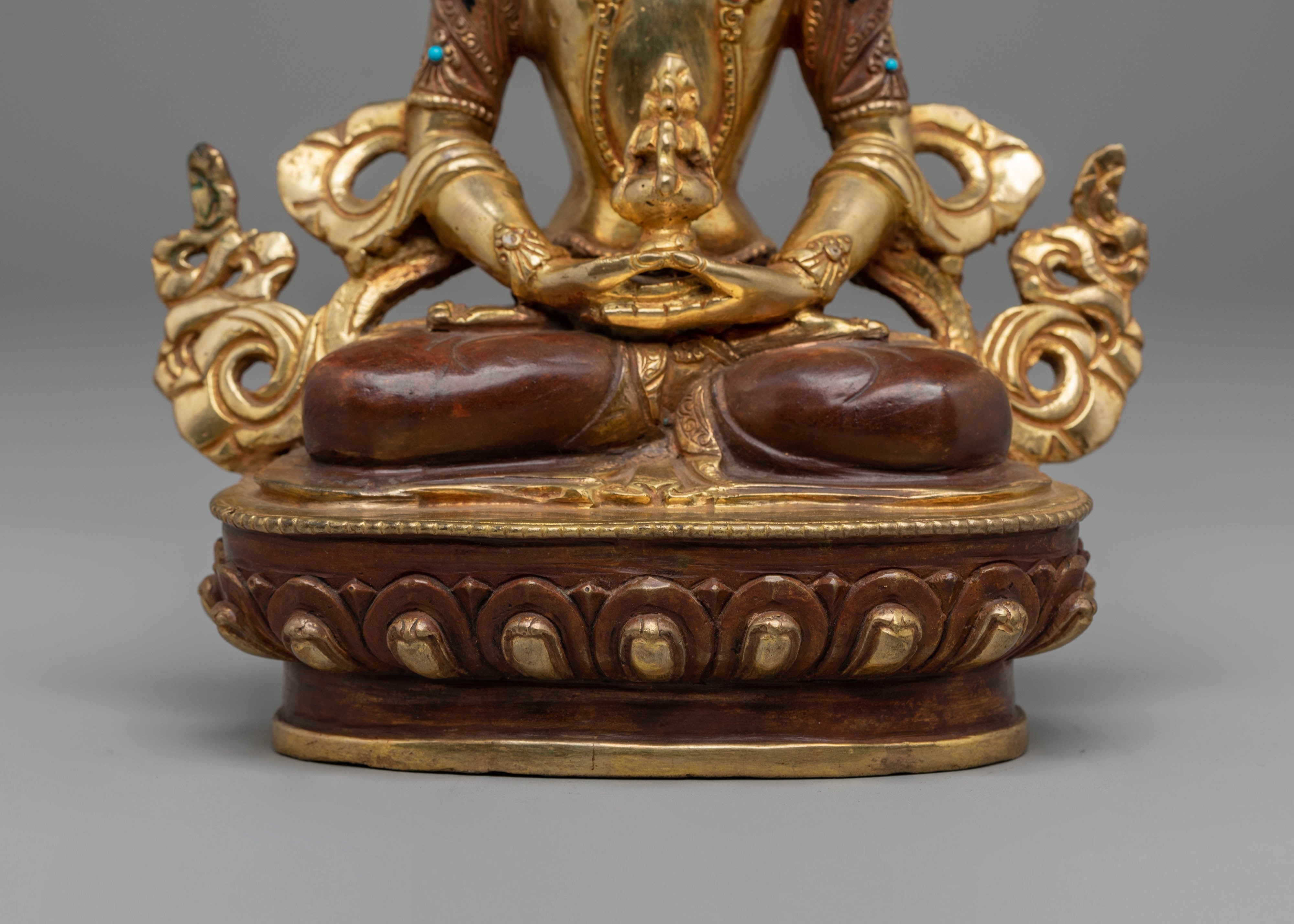 Tibetan Sculpture of Amitayus | Buddha of Infinite Life and Longevity