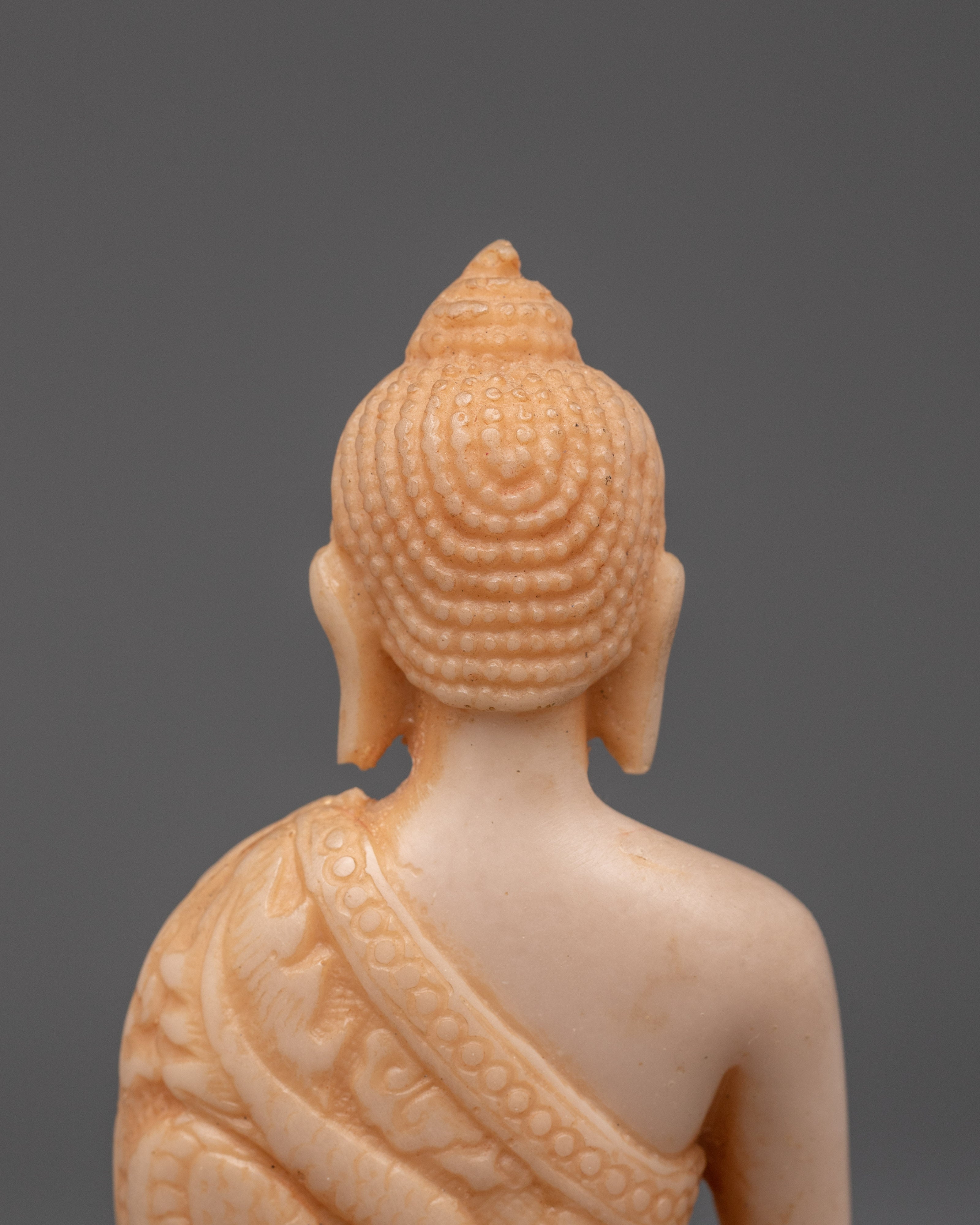 Meditating Shakyamuni Buddha Statue | Handcrafted Ceramic Spiritual Decor