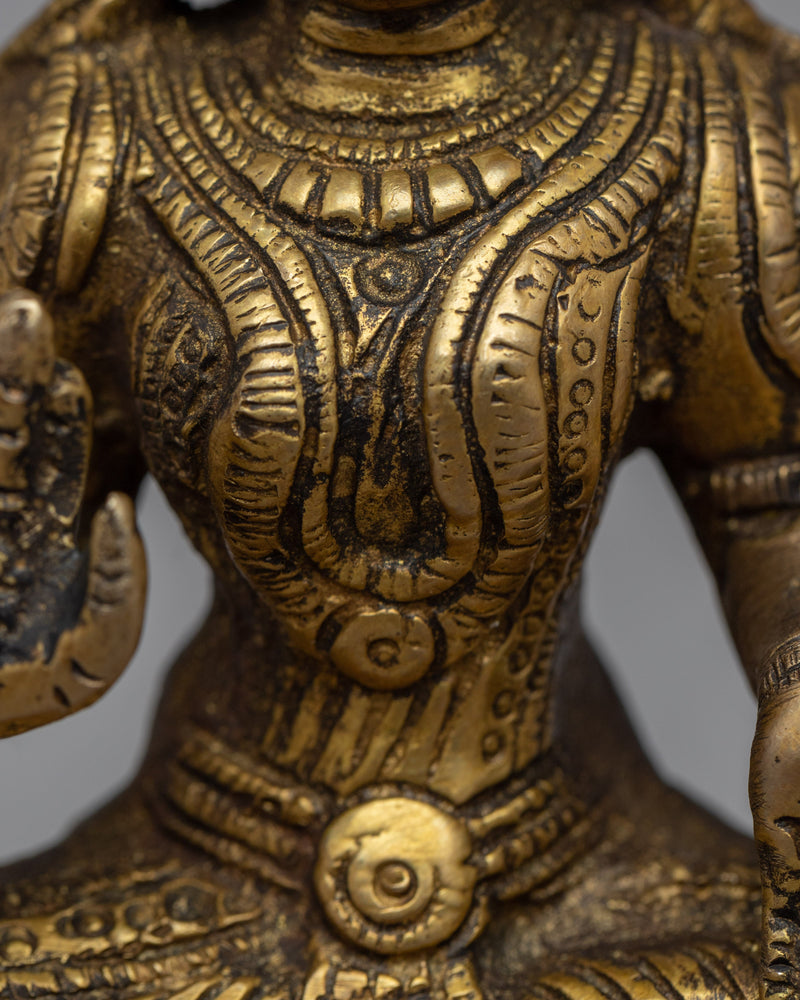 Laxmi Goddess Statue | Traditionally Hand Carved Buddhist Art