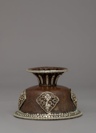 Seven Tibetan Offering Bowls | Beautiful Motifs for Rituals & Ceremonies