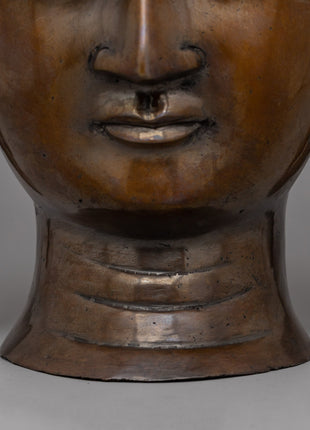 Bronze Buddha Head Statue | Perfect Spiritual Gift for Meditation Enthusiasts