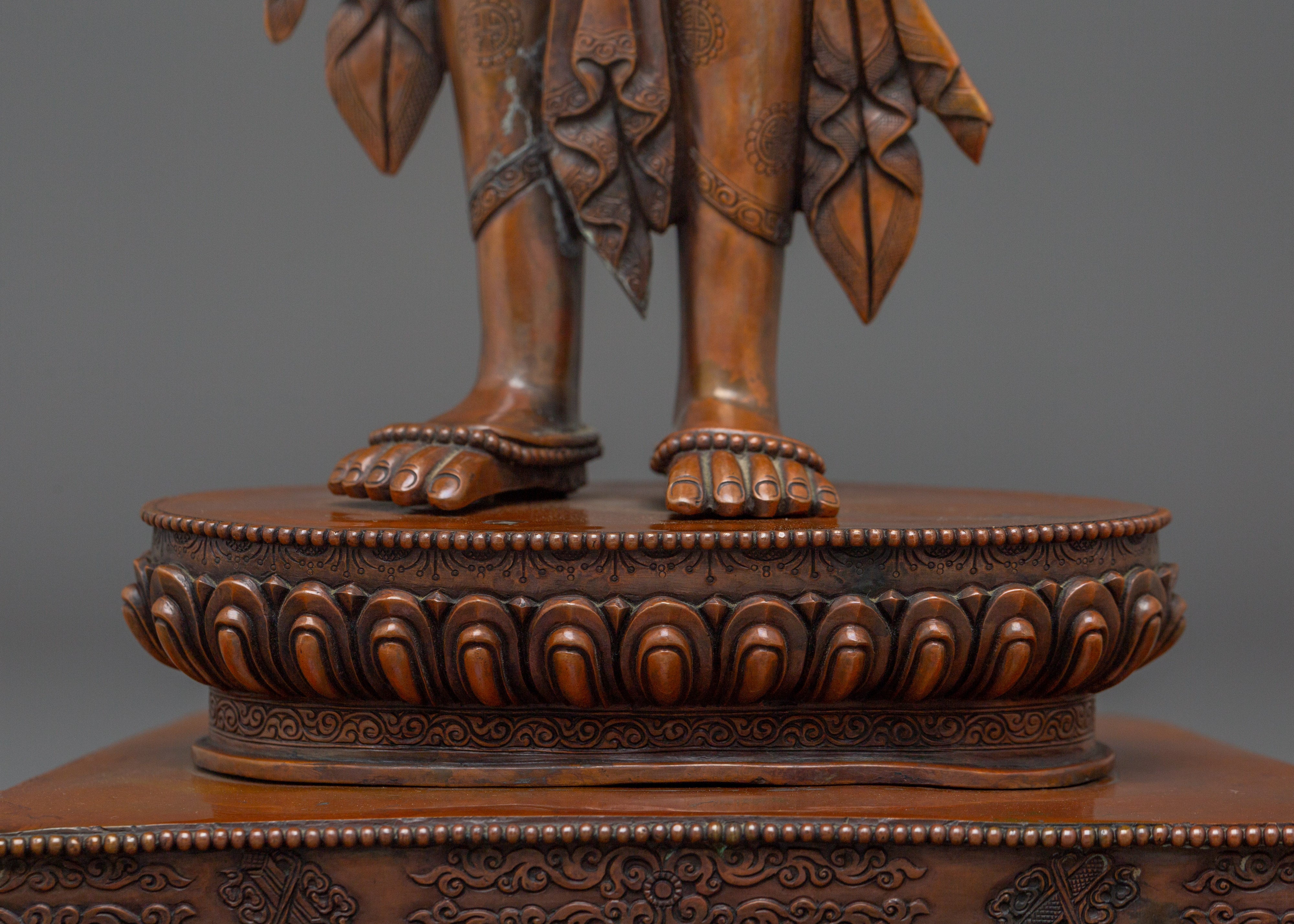 Sacred Mother of Liberation Standing Green Tara Statue | Mother of All Buddhas