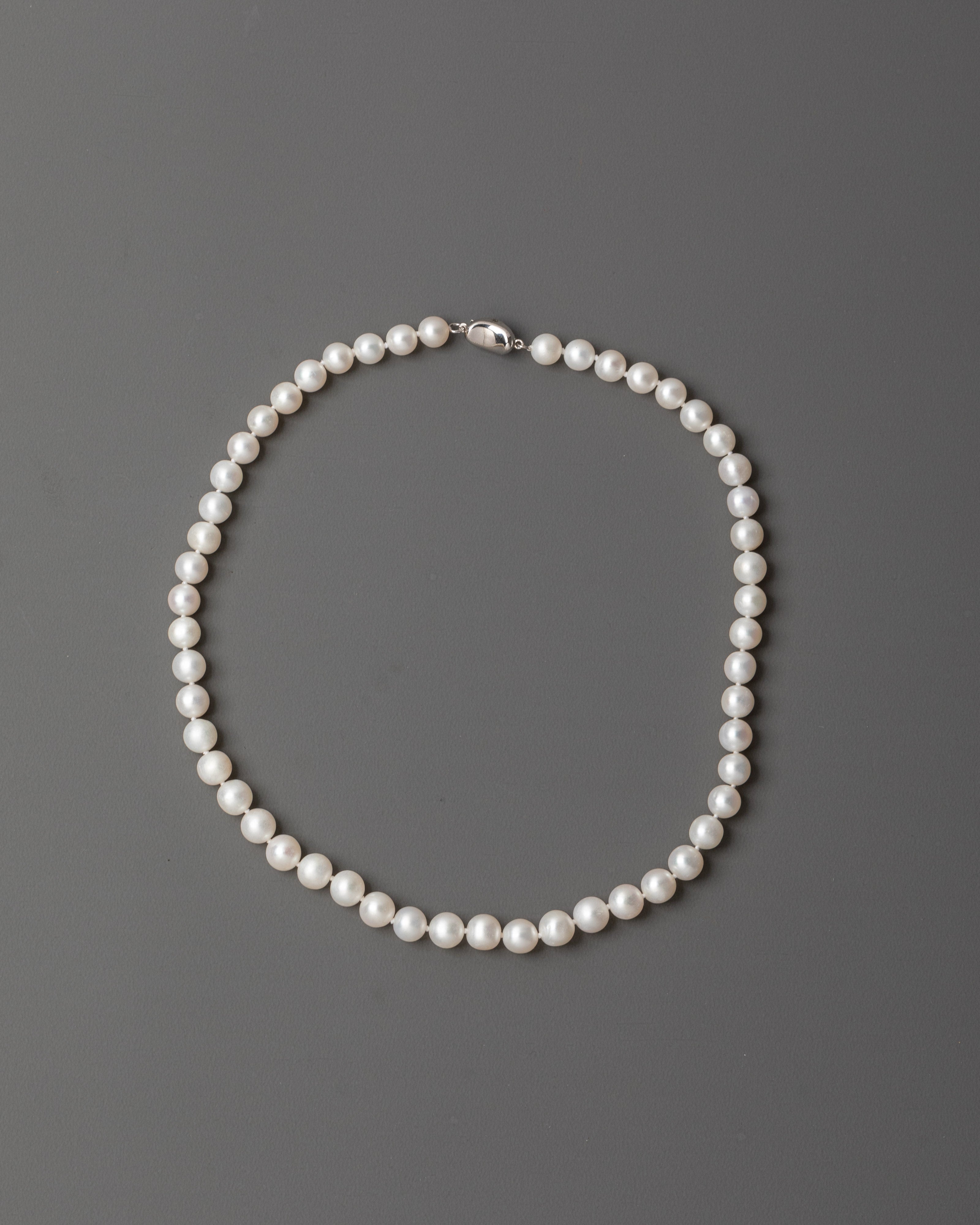 White Pearl Mala Beads for Accessory | Meditation & Fashion Accessory