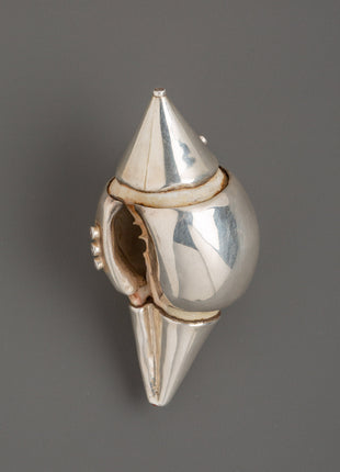 Handcrafted Pure Silver Conch Spiritual Item | Spiritual & Ritual Decor