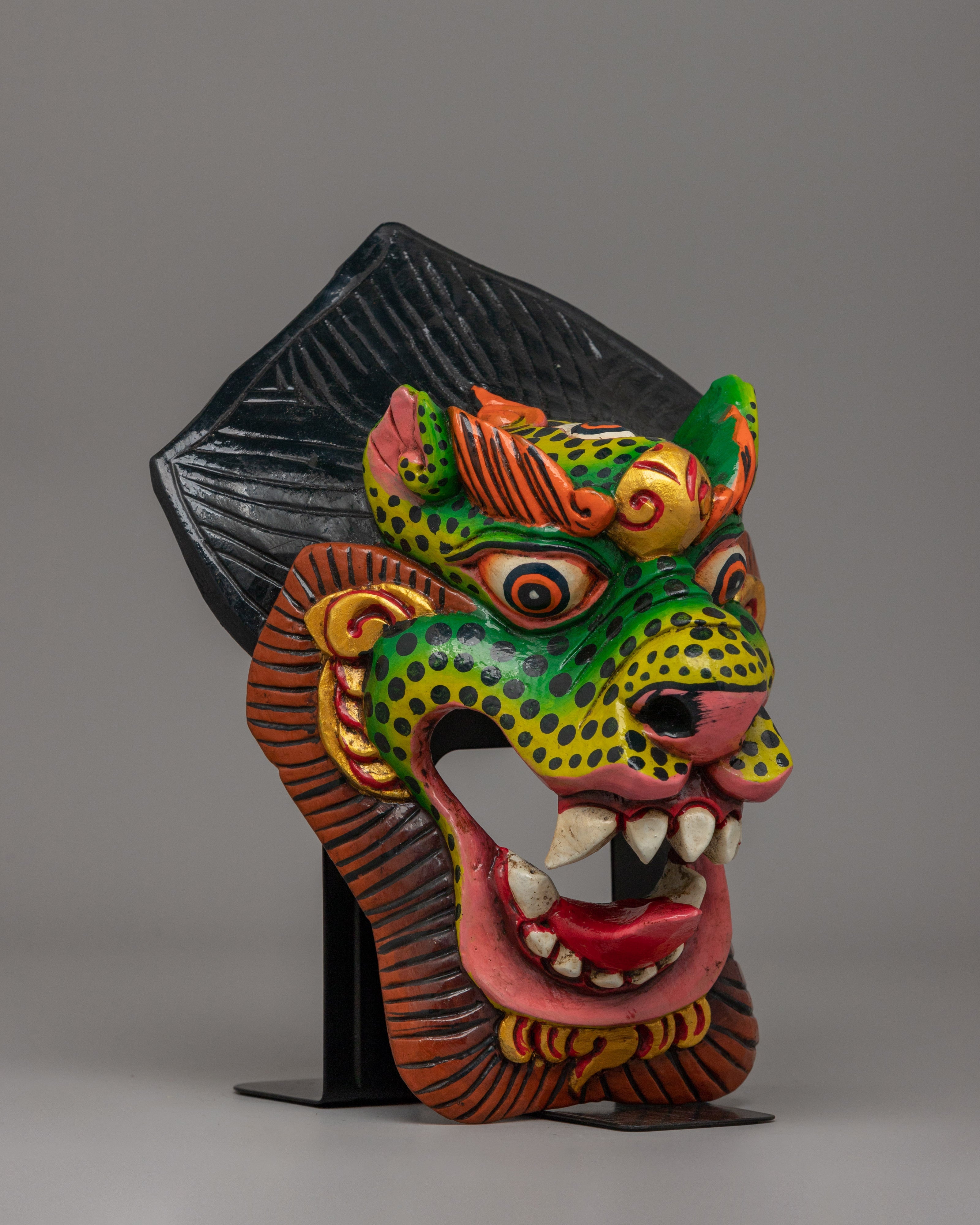 Wooden Mask for Shrine | Spiritual Decor
