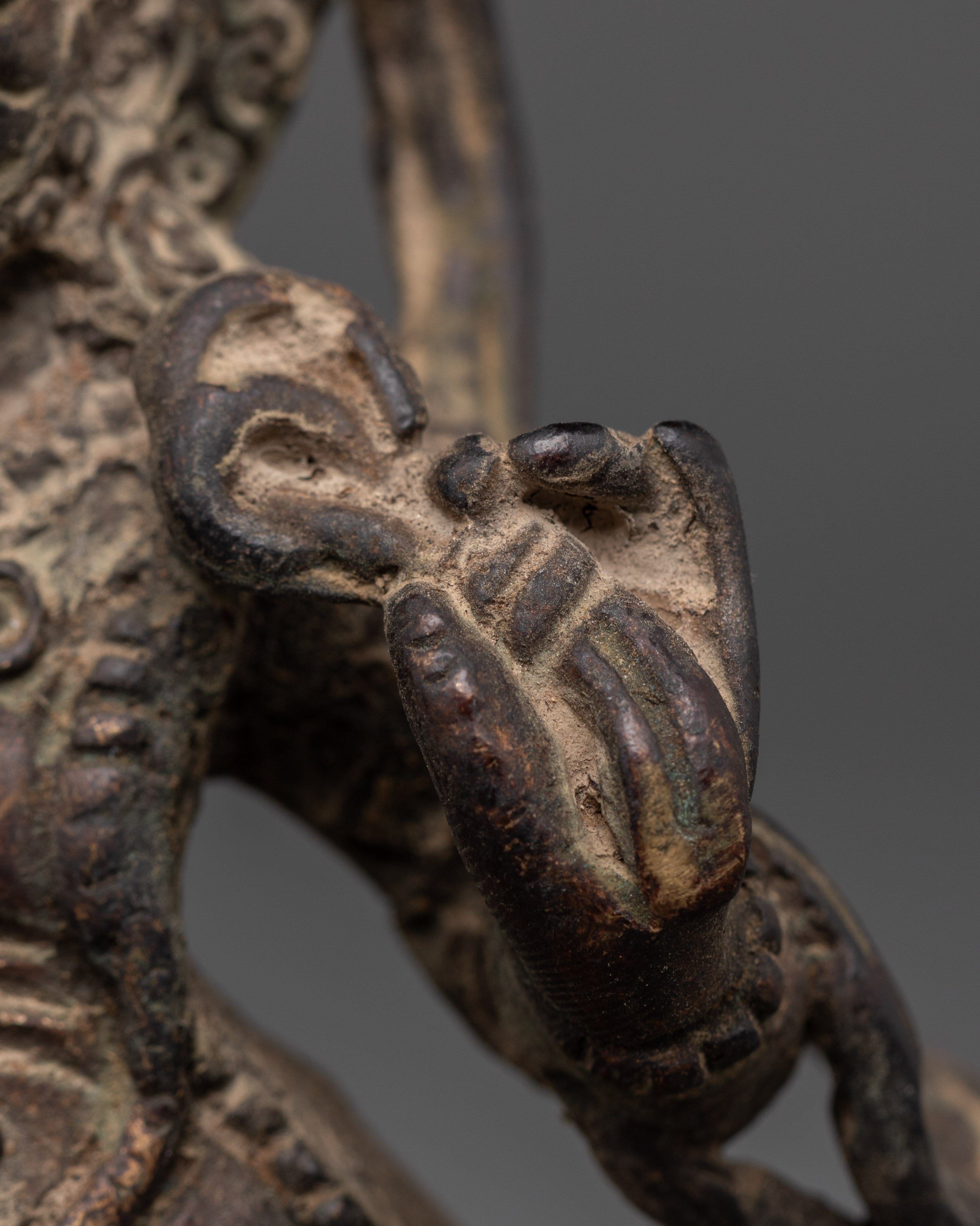 Tibetan Vajrapani Figurine | Protector Deity Statue