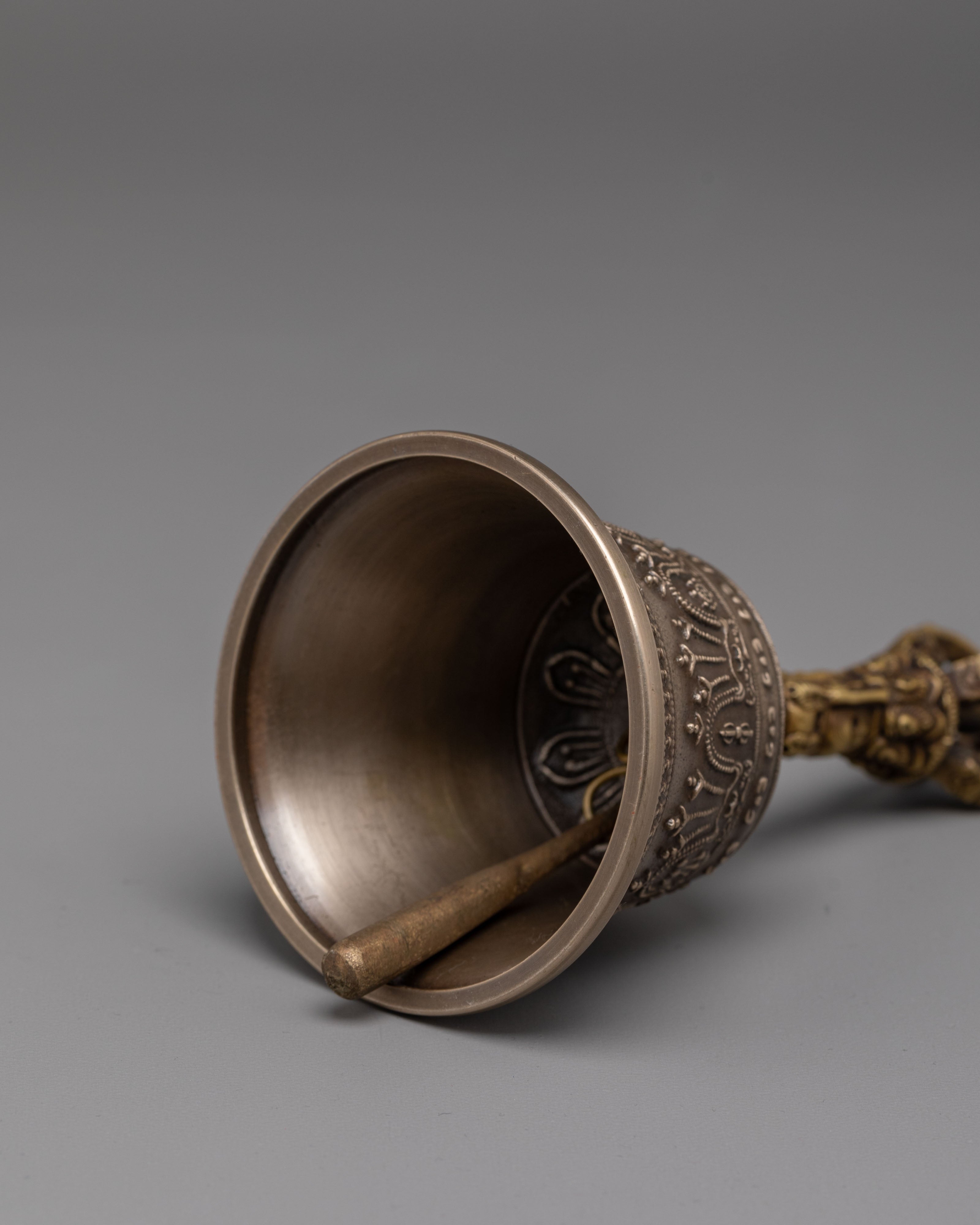 Handmade Vajra and Bell Set | Spiritual Brass and Bronze Buddhist Iconography