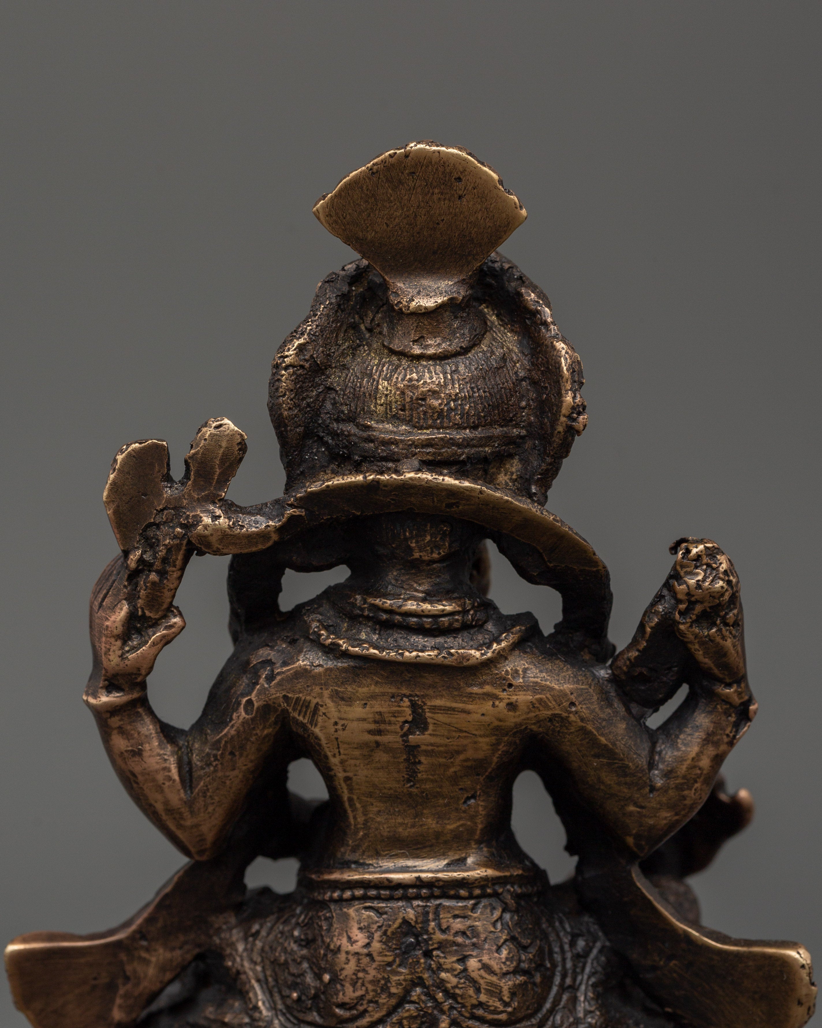 Handmade Hindu Deity Sculpture of Ganesh | Symbol of Wisdom